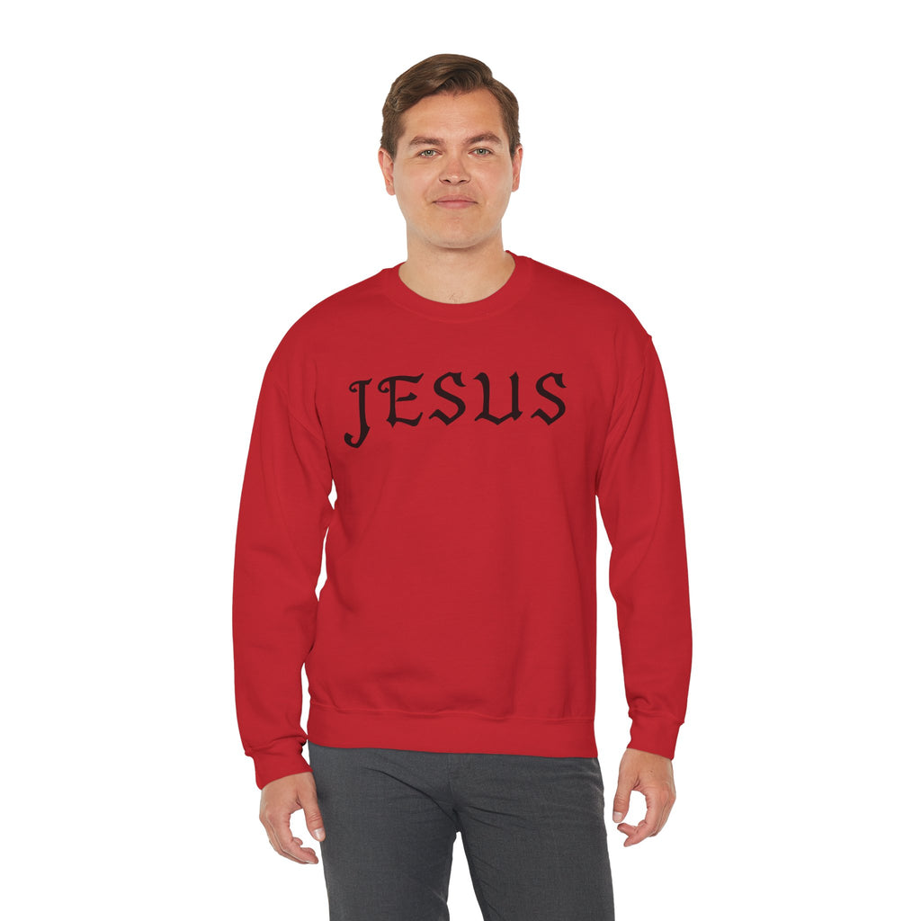 Jesus Crewneck Sweatshirt — Minimal Christian Faith Pullover