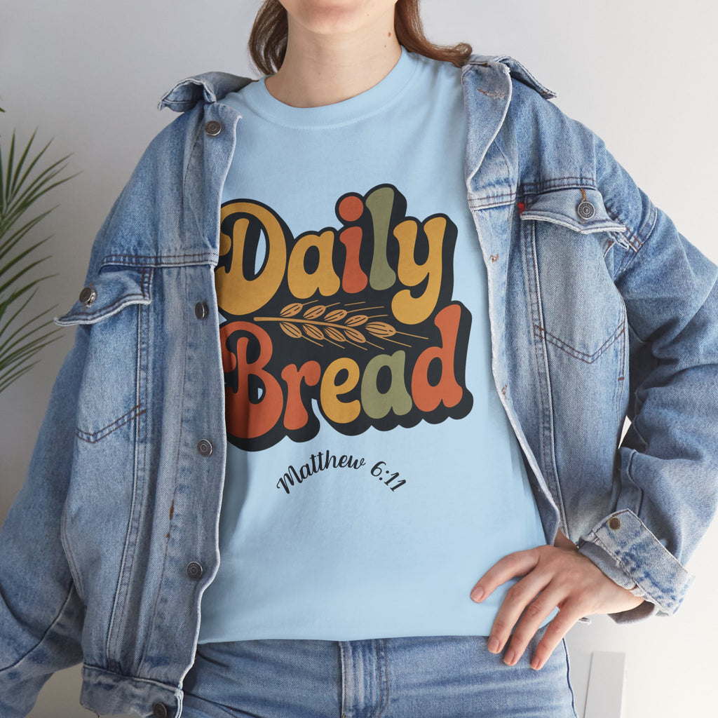 Daily Bread Shirt, Matthew 6:11, Retro Christian Shirt, Vintage Faith Shirt, Lord's Prayer Shirt, Christian Gift, Scripture Shirt