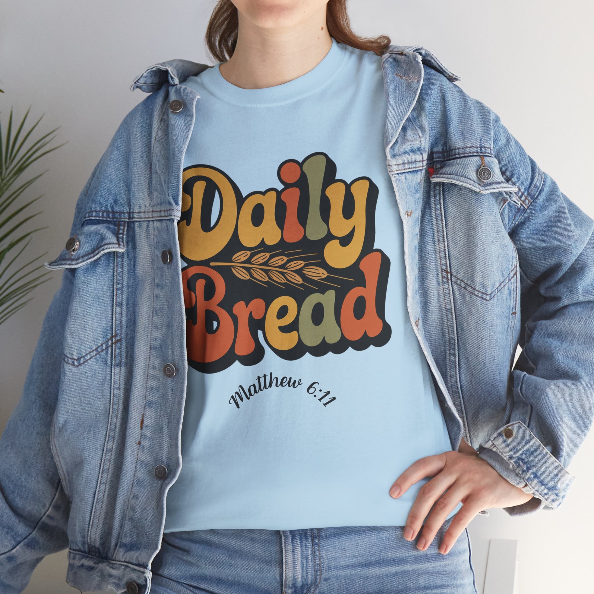 Daily Bread Shirt, Matthew 6:11, Retro Christian Shirt, Vintage Faith Shirt, Lord's Prayer Shirt, Christian Gift, Scripture Shirt