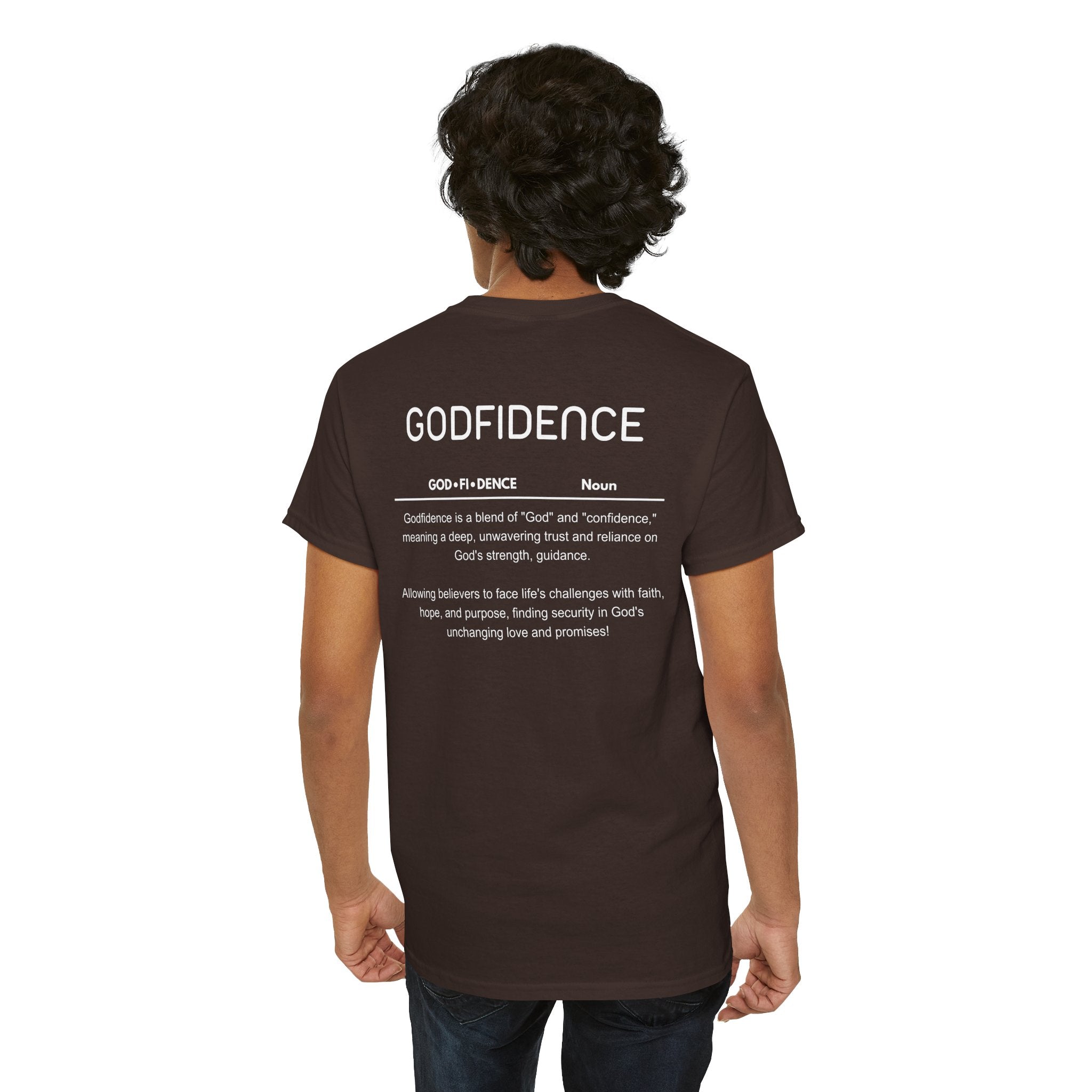 Godfidence definition tee | Christian faith shirt, faith-based typography