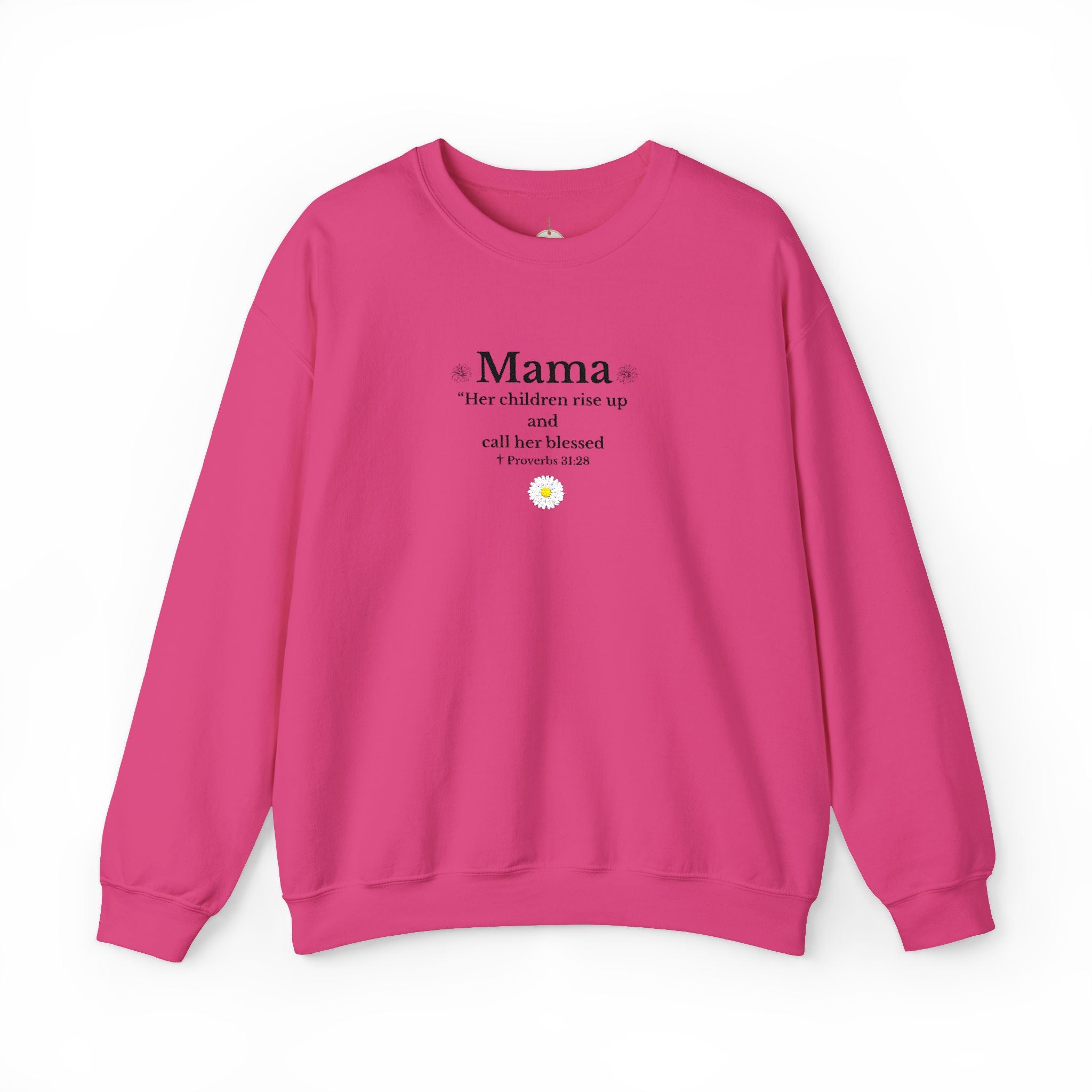 Mama Sunshine Crewneck Sweatshirt — "Mama the sunshine in my soul" Cozy Mom Gift - Embroidered