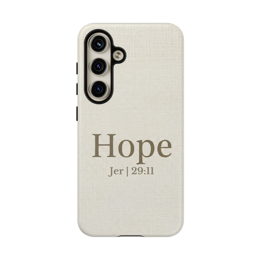 Hope (Jeremiah 29:11) Phone Case — Minimalist Christian Inspirational Cover