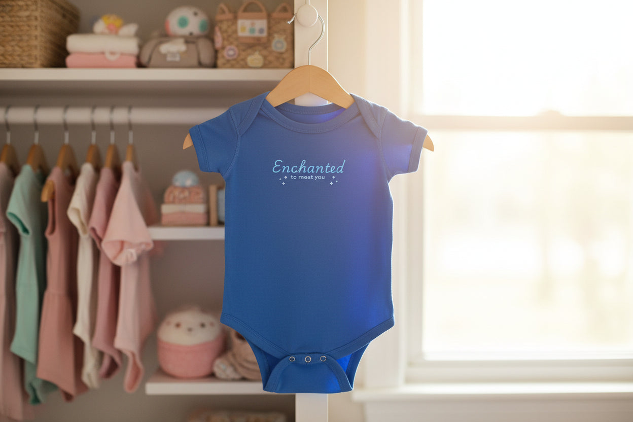 Enchanted to Meet You Baby Bodysuit — Whimsical Magical Infant Onesie