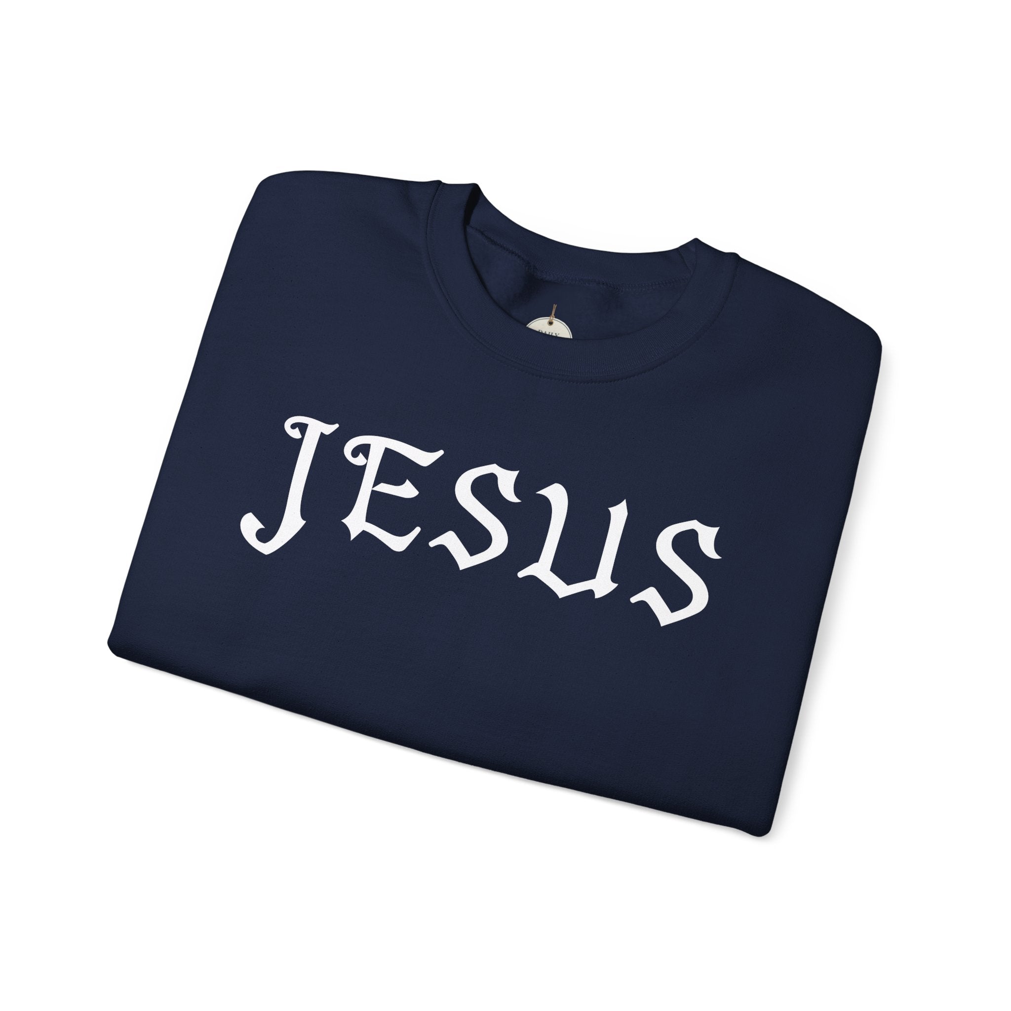 Jesus Crewneck Sweatshirt — Minimal Christian Faith Pullover