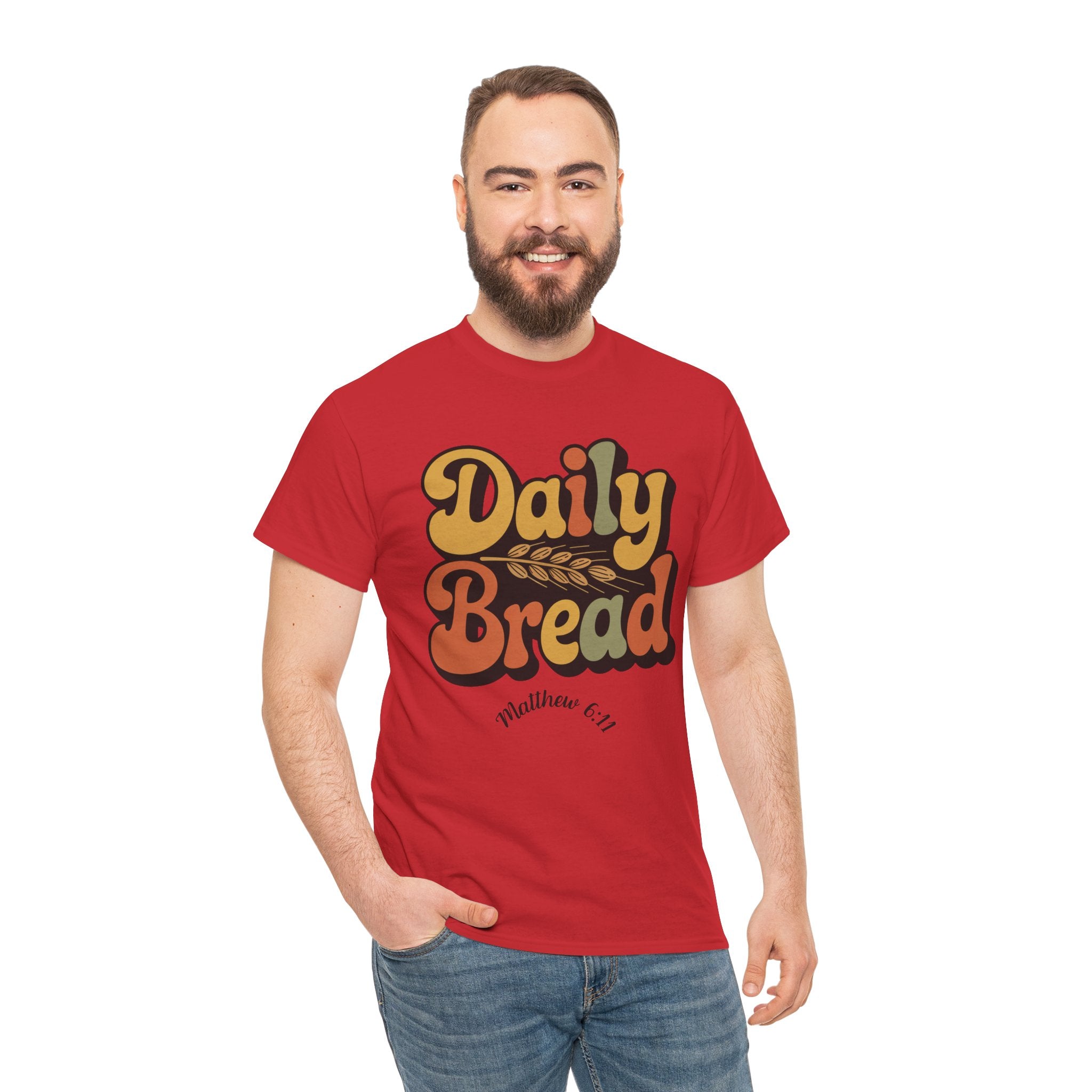 Daily Bread Shirt, Matthew 6:11, Retro Christian Shirt, Vintage Faith Shirt, Lord's Prayer Shirt, Christian Gift, Scripture Shirt