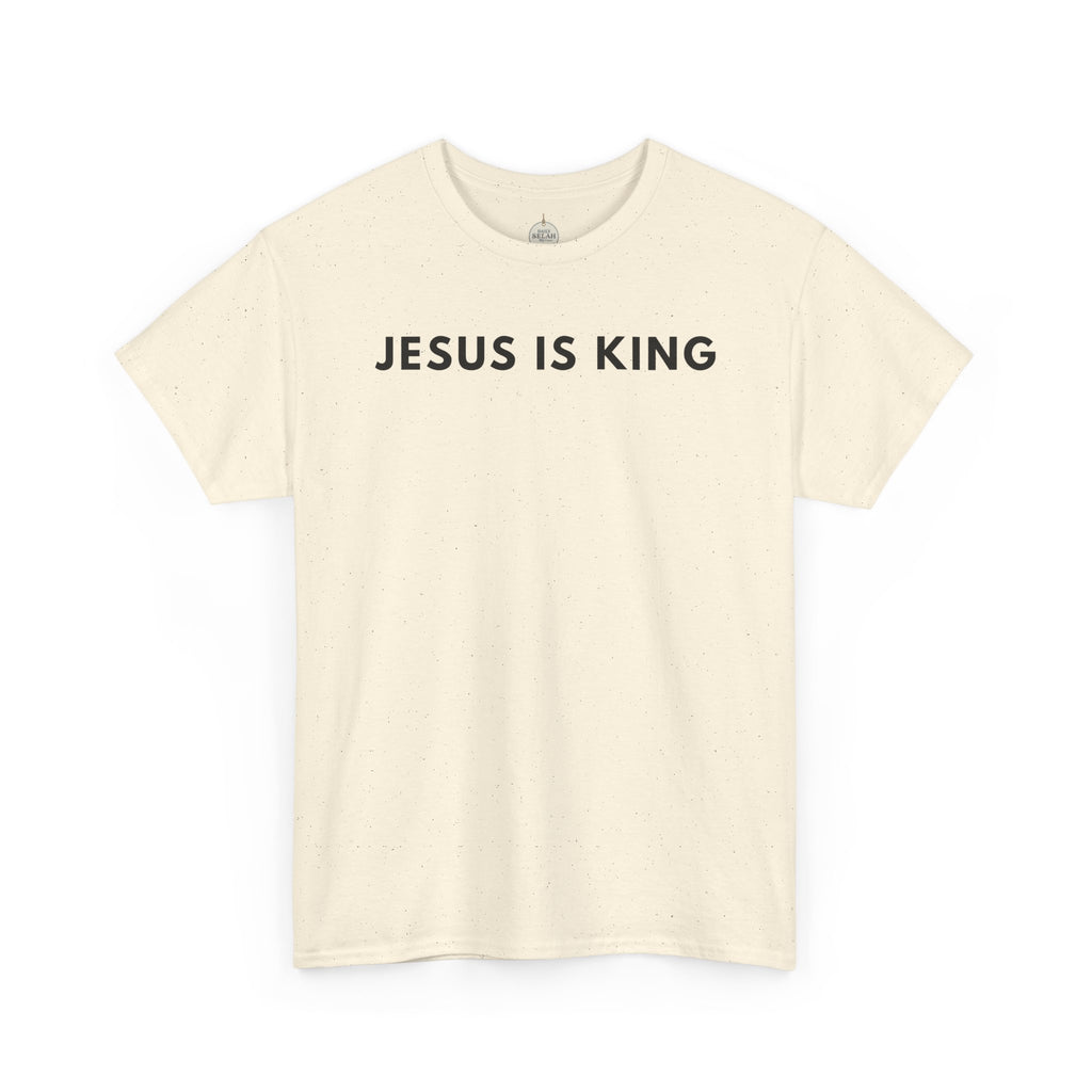 Jesus Is King Tee - Christian Faith White Cotton T-Shirt