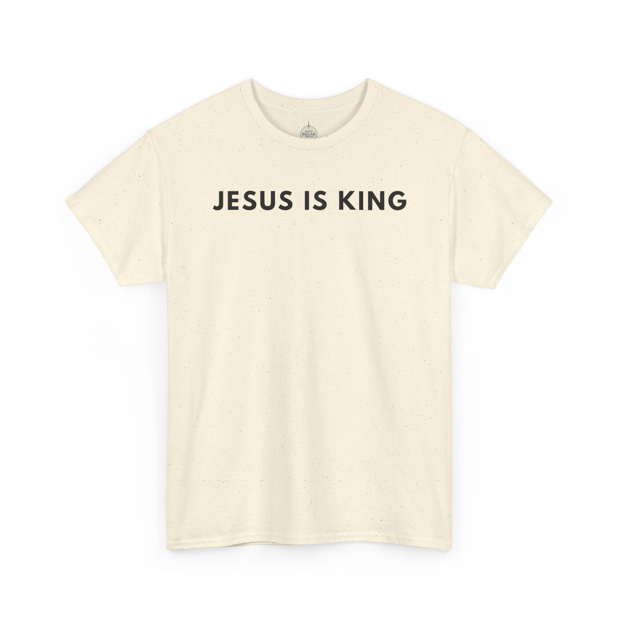 Jesus Is King Tee - Christian Faith White Cotton T-Shirt
