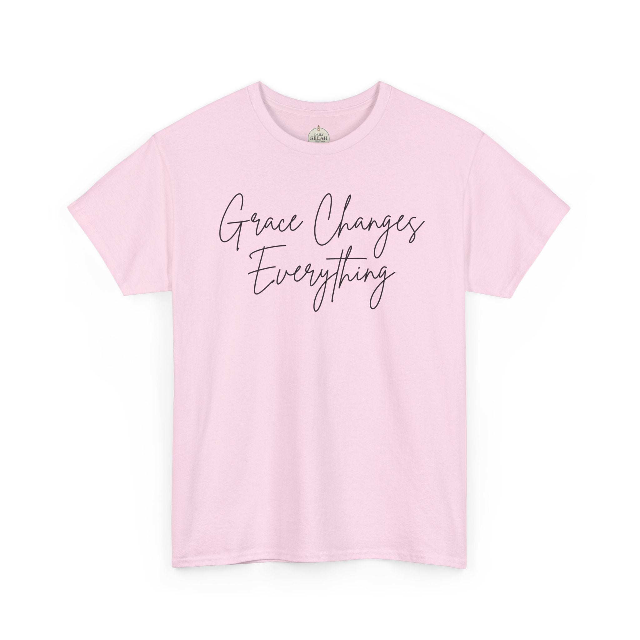 Grace Changes Everything tee | with Faith cross vertical back design