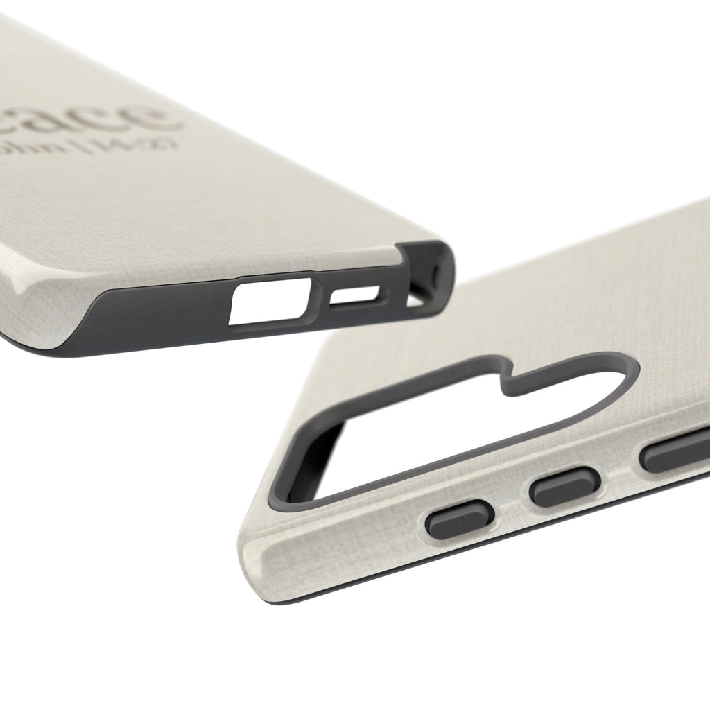 Peace (John 14:27) Phone Case — Minimalist Christian Scripture iPhone & Android Cover