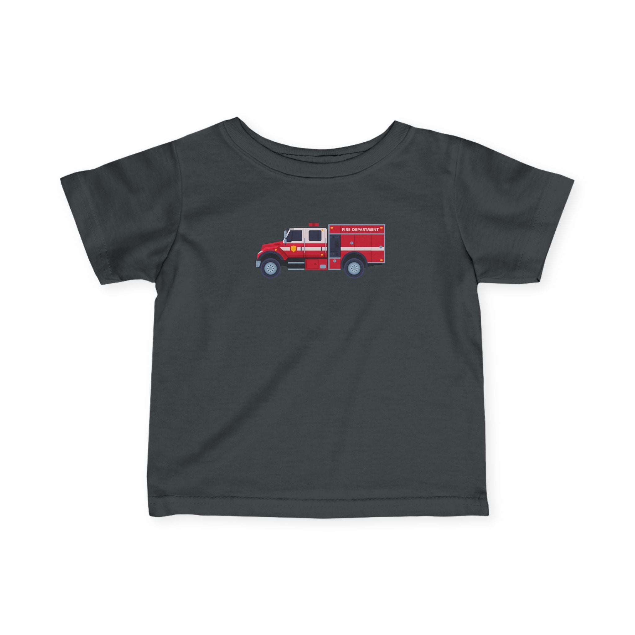 Infant Tee — Cute Red Fire Truck Baby T‑Shirt