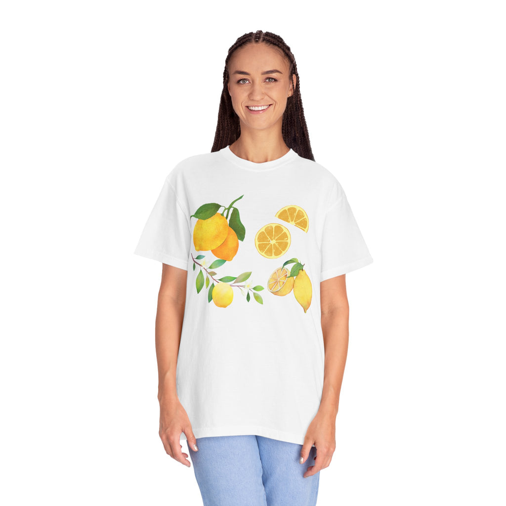 Lemon Branch Floral Comfort Colors T-Shirt