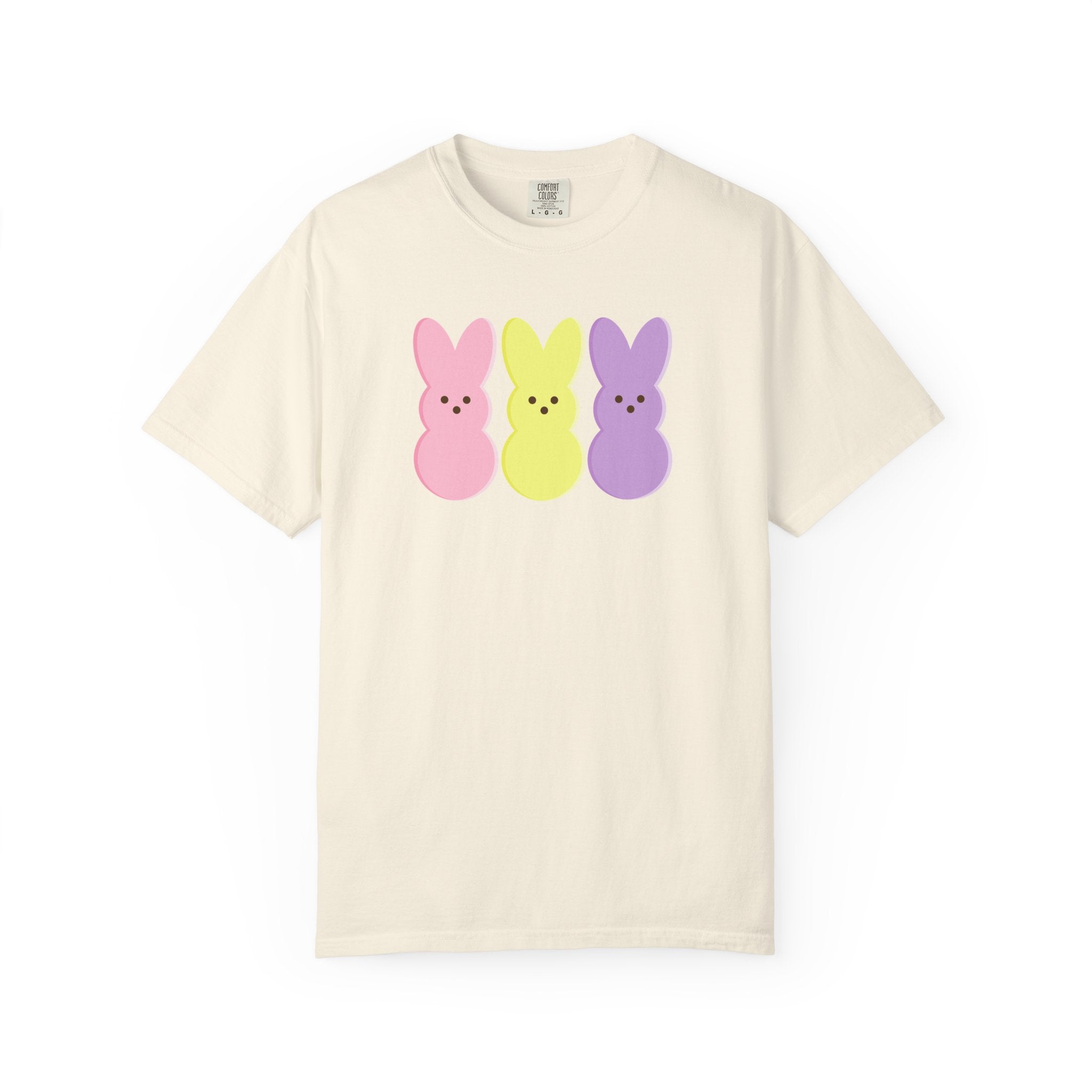 Easter Peeps Bunny T-Shirt — Pastel Marshmallow Bunny Tee (Comfort Colors)