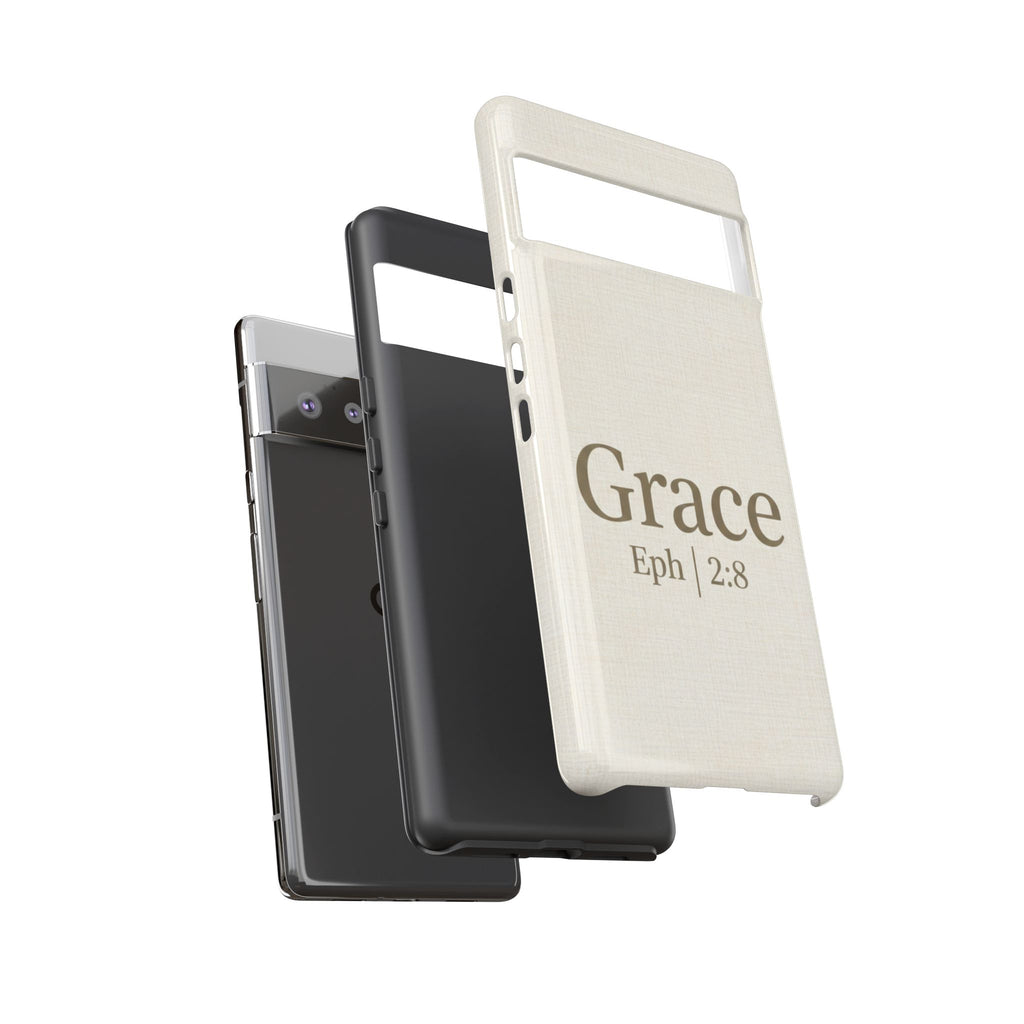 Grace (Ephesians 2:8) Phone Case — Minimalist Christian Inspirational Tough Case