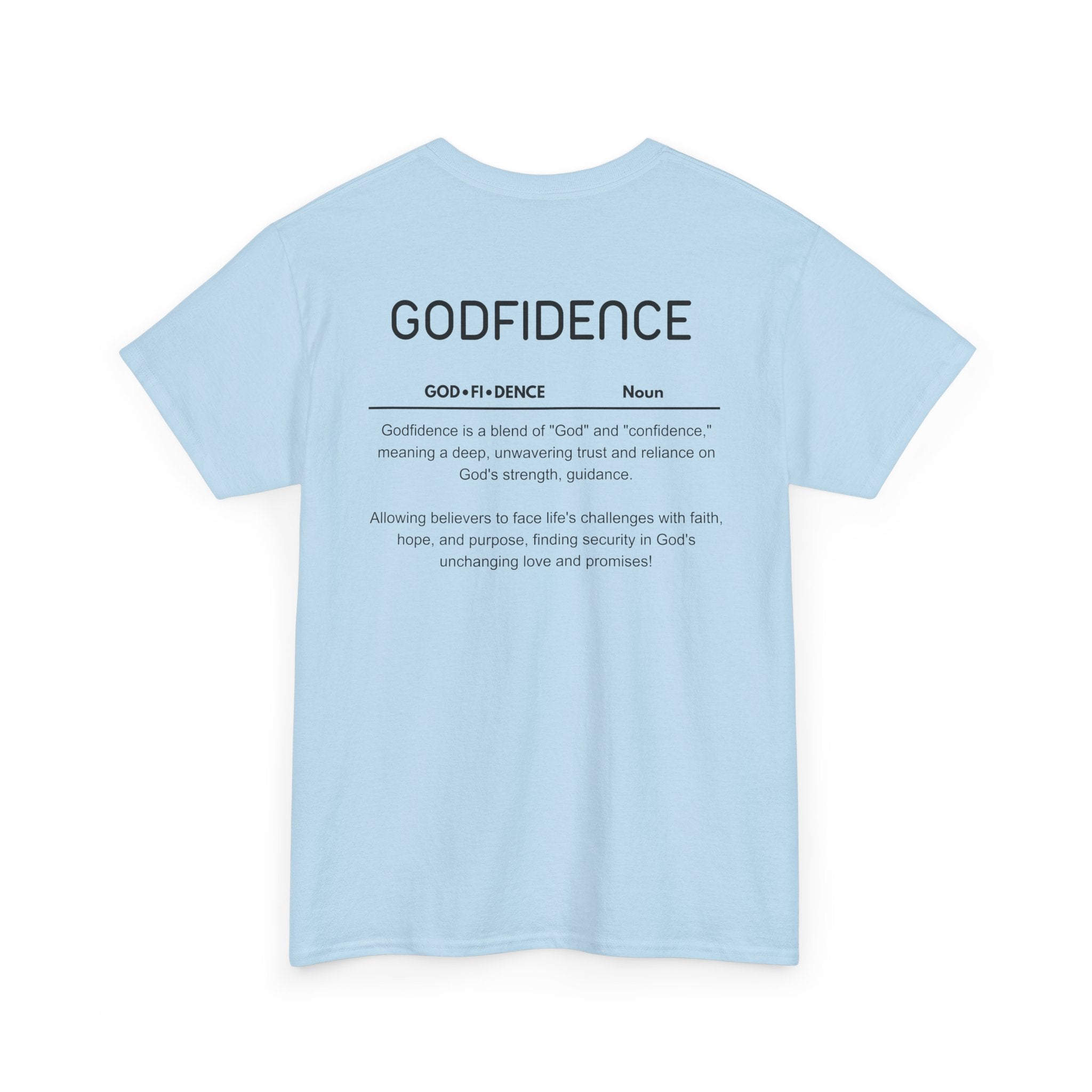 Godfidence definition tee | Christian faith shirt, faith-based typography