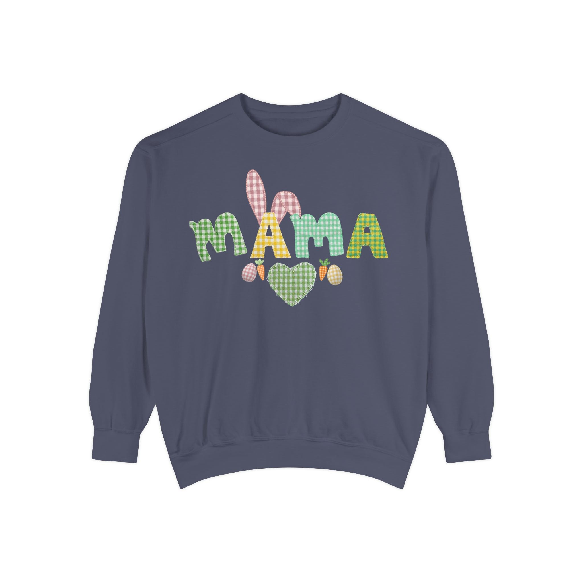Comfort Colors - Mama Bunny Sweatshirt — Easter Plaid Mom Pullover