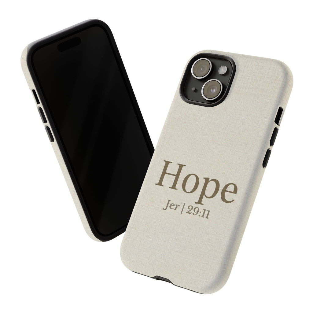 Hope (Jeremiah 29:11) Phone Case — Minimalist Christian Inspirational Cover