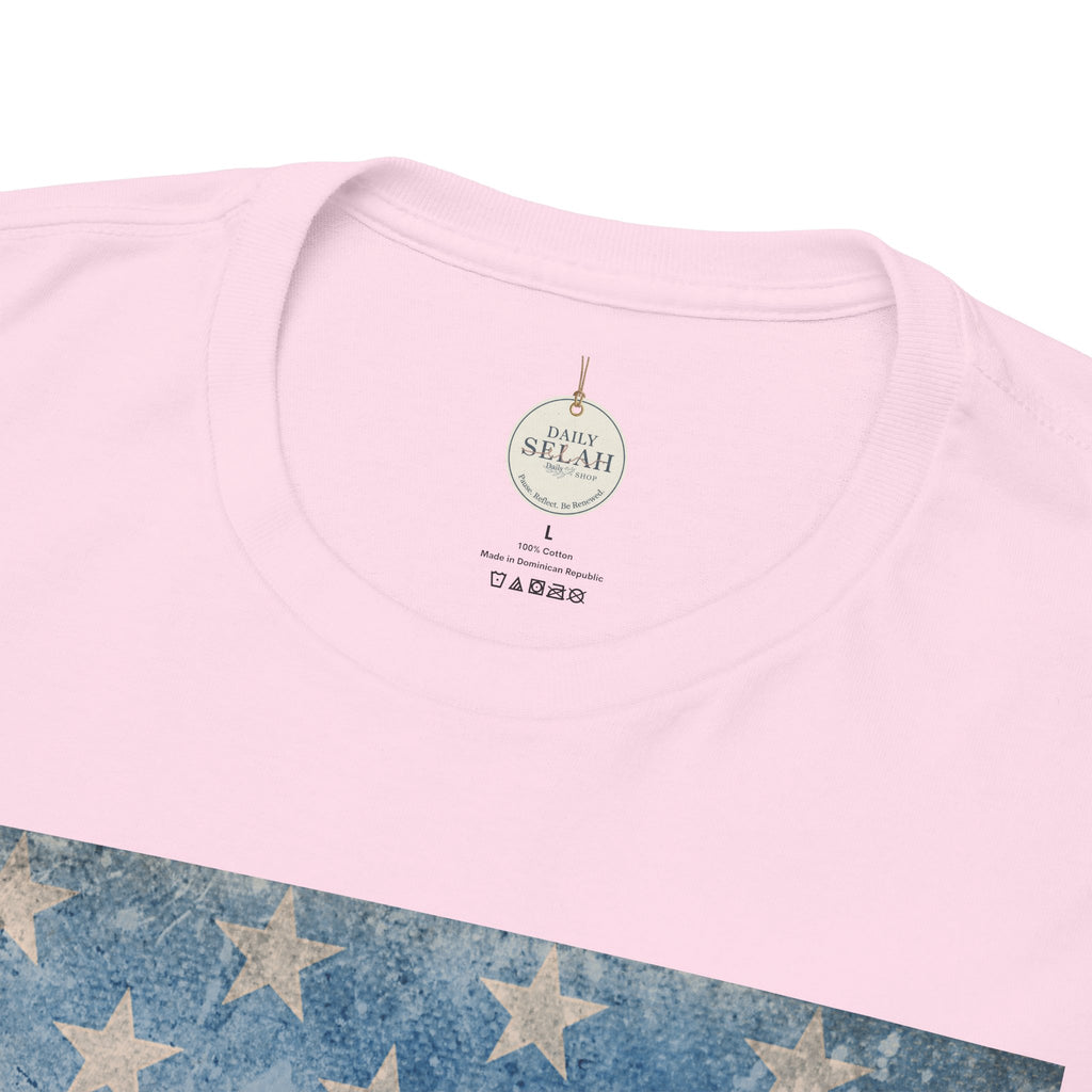 God First 250 Years Vintage American Flag  and Patriotic T-Shirt