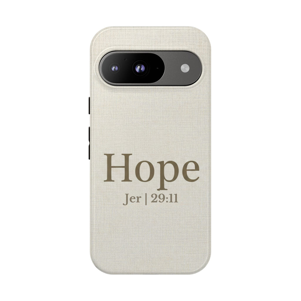 Hope (Jeremiah 29:11) Phone Case — Minimalist Christian Inspirational Cover