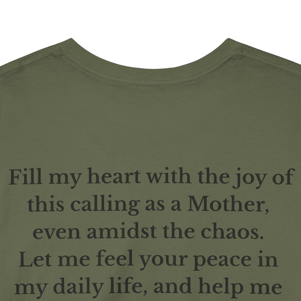 Mama Prayer T-Shirt — Front and Back Design Inspirational Christian Mom Tee with Back Prayer Quote - Mother's Day Gift