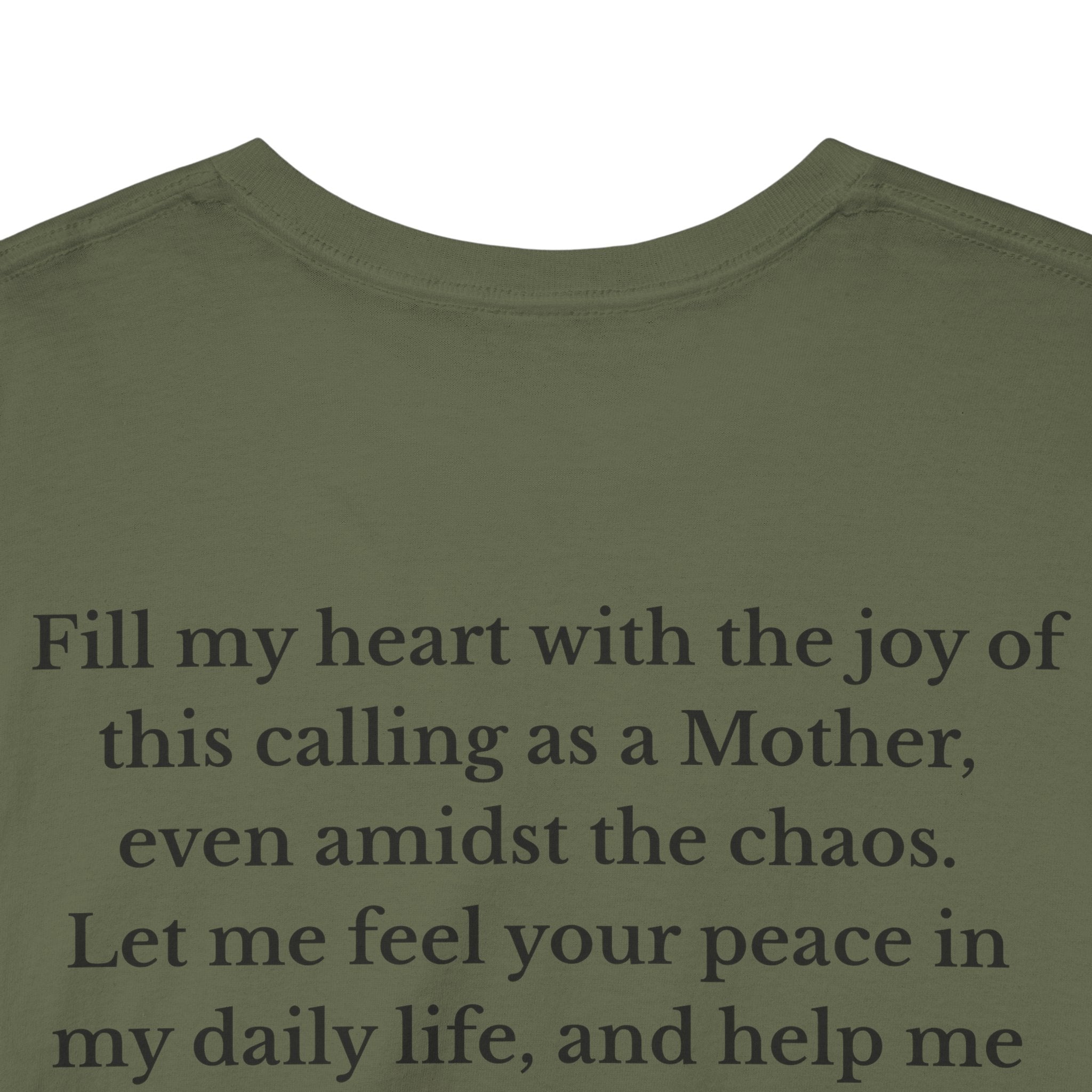 Mama Prayer T-Shirt — Front and Back Design Inspirational Christian Mom Tee with Back Prayer Quote - Mother's Day Gift