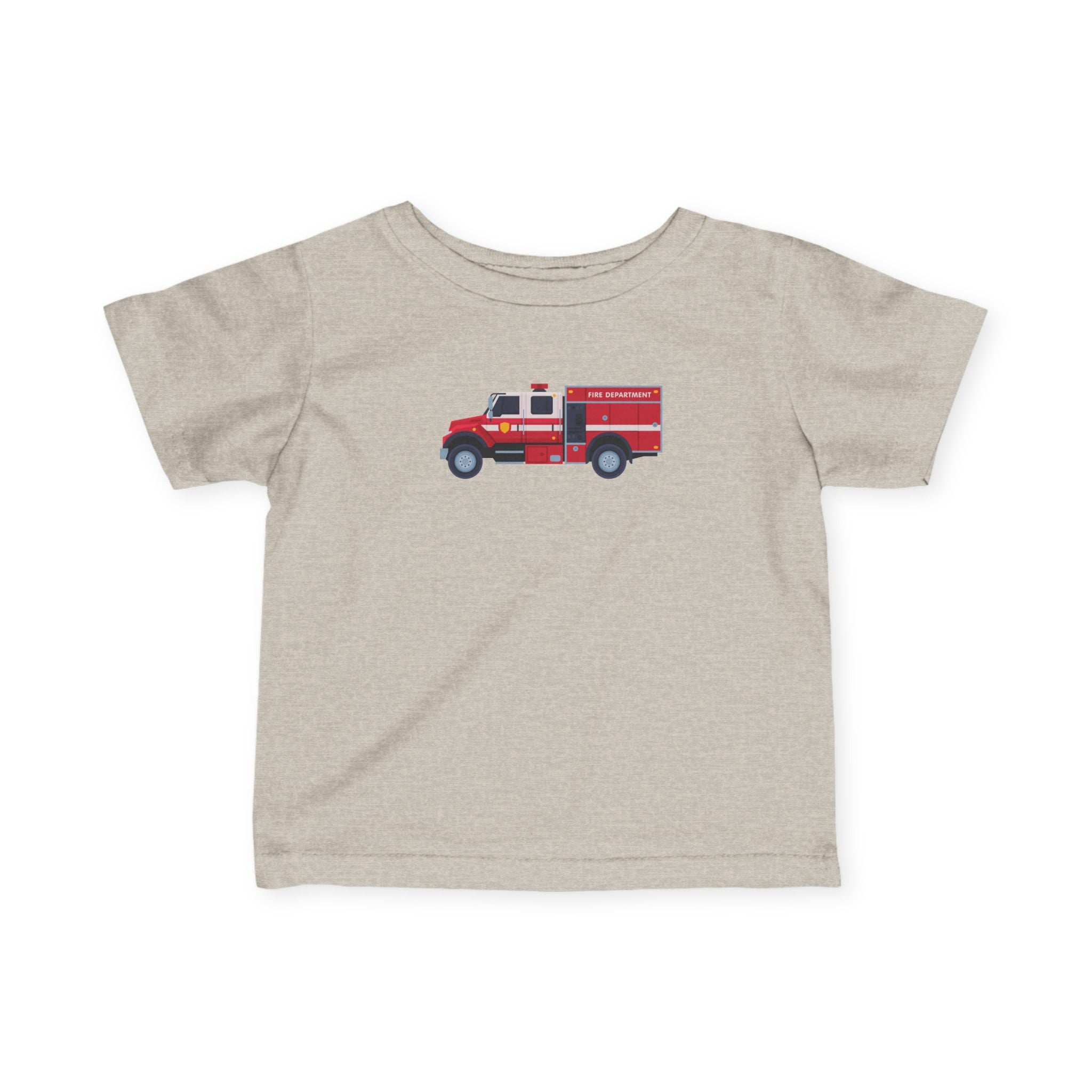 Infant Tee — Cute Red Fire Truck Baby T‑Shirt