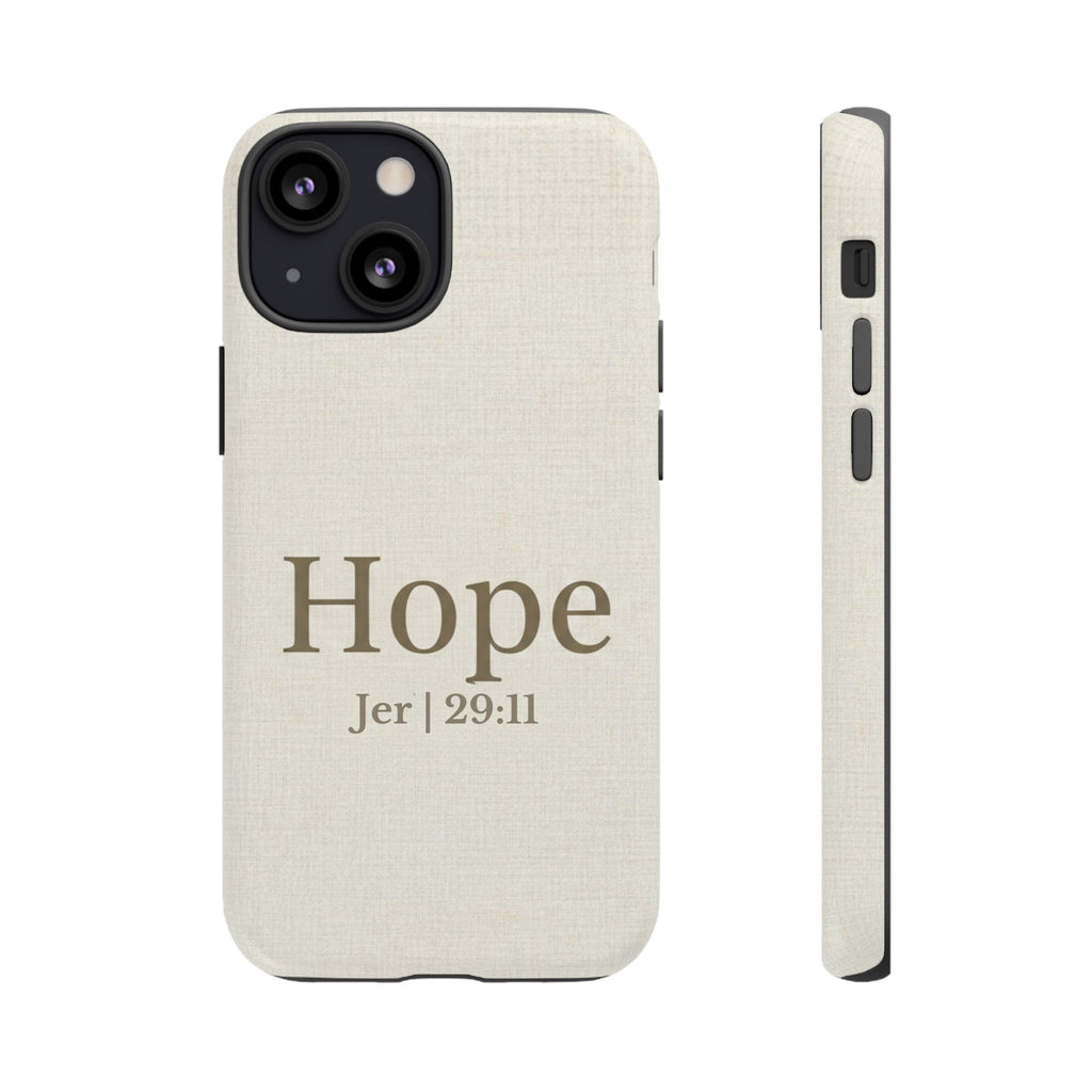 Hope (Jeremiah 29:11) Phone Case — Minimalist Christian Inspirational Cover