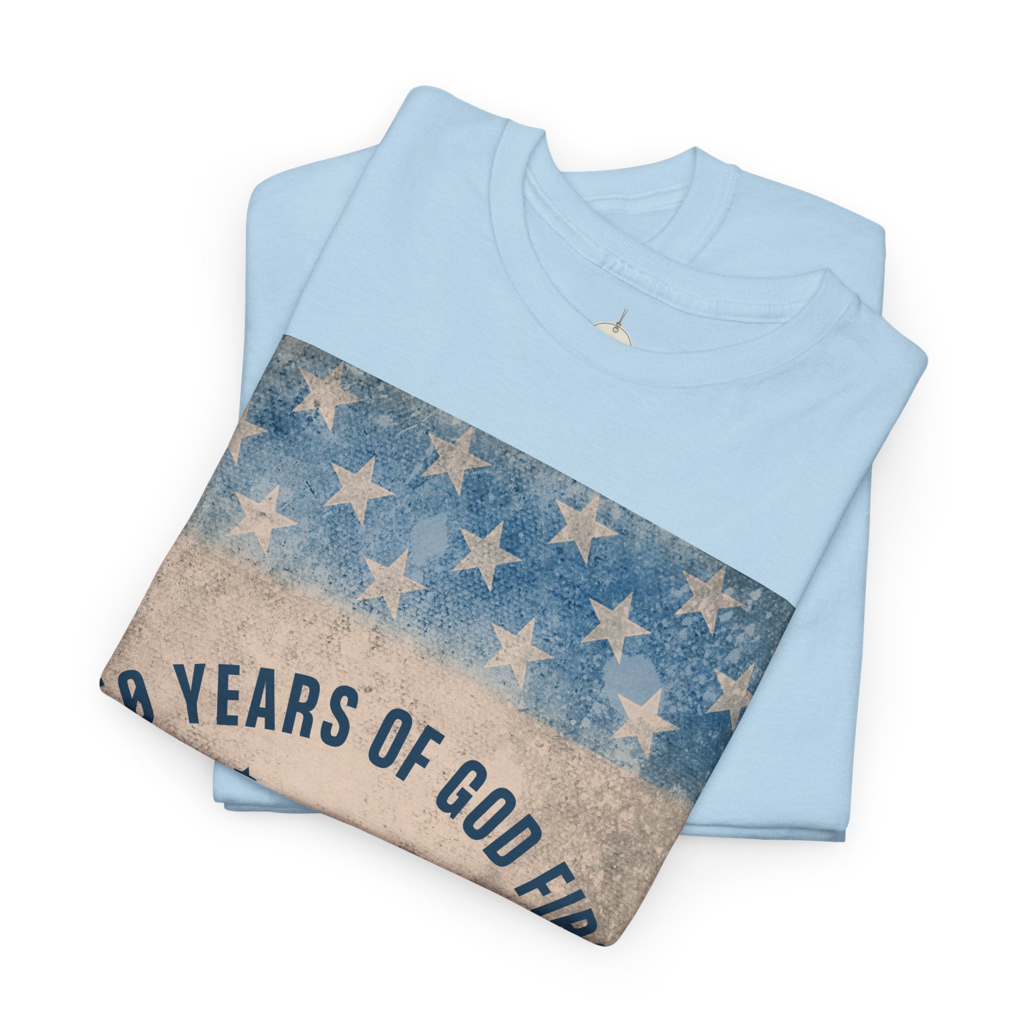 God First 250 Years Vintage American Flag  and Patriotic T-Shirt