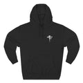 Embroidered Cross & Dagger with Thorn of Crowns — Minimal Christian Chest Graphic Logo Fleece Pullover