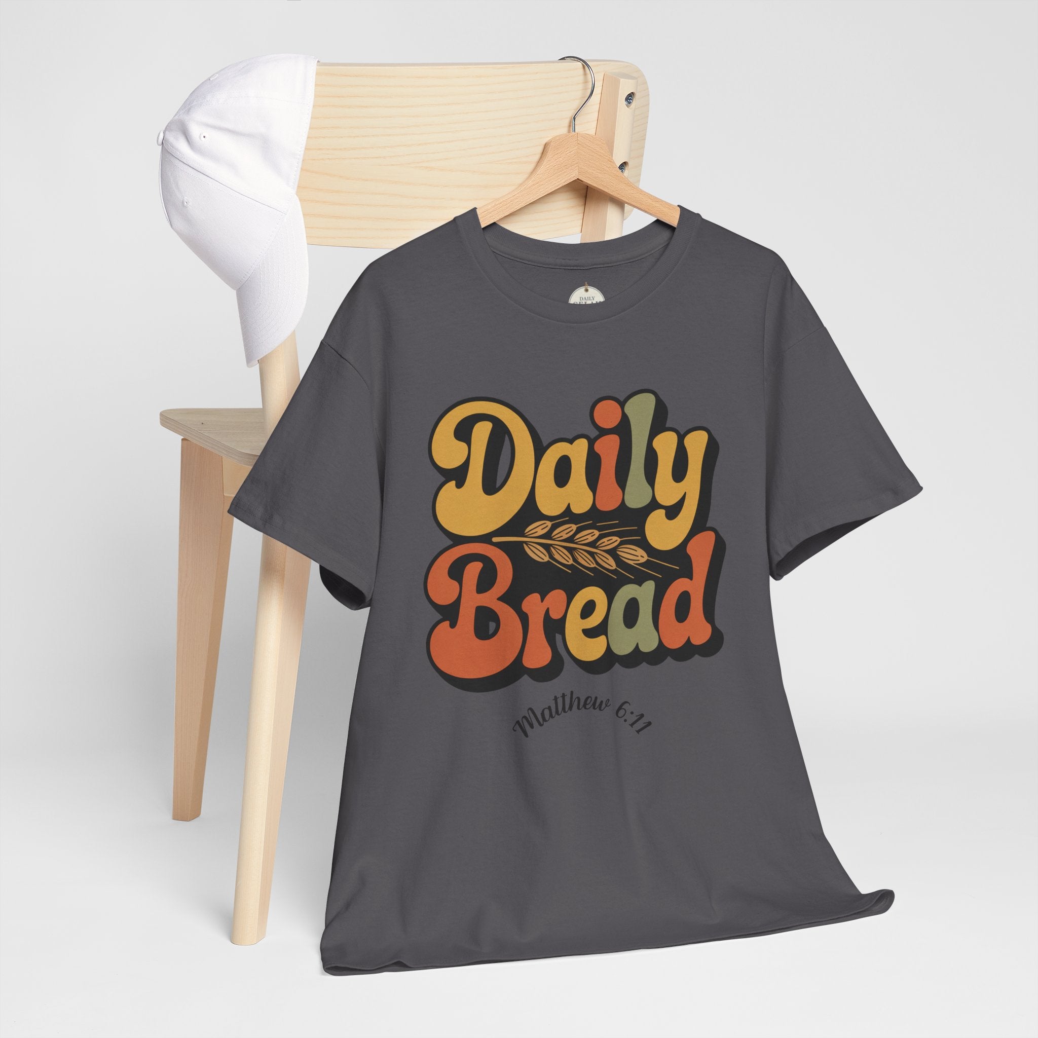 Daily Bread Shirt, Matthew 6:11, Retro Christian Shirt, Vintage Faith Shirt, Lord's Prayer Shirt, Christian Gift, Scripture Shirt
