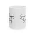 Grace Changes Everything Ceramic Mug — Faith Inspirational Script Coffee Cup (11oz, 15oz)