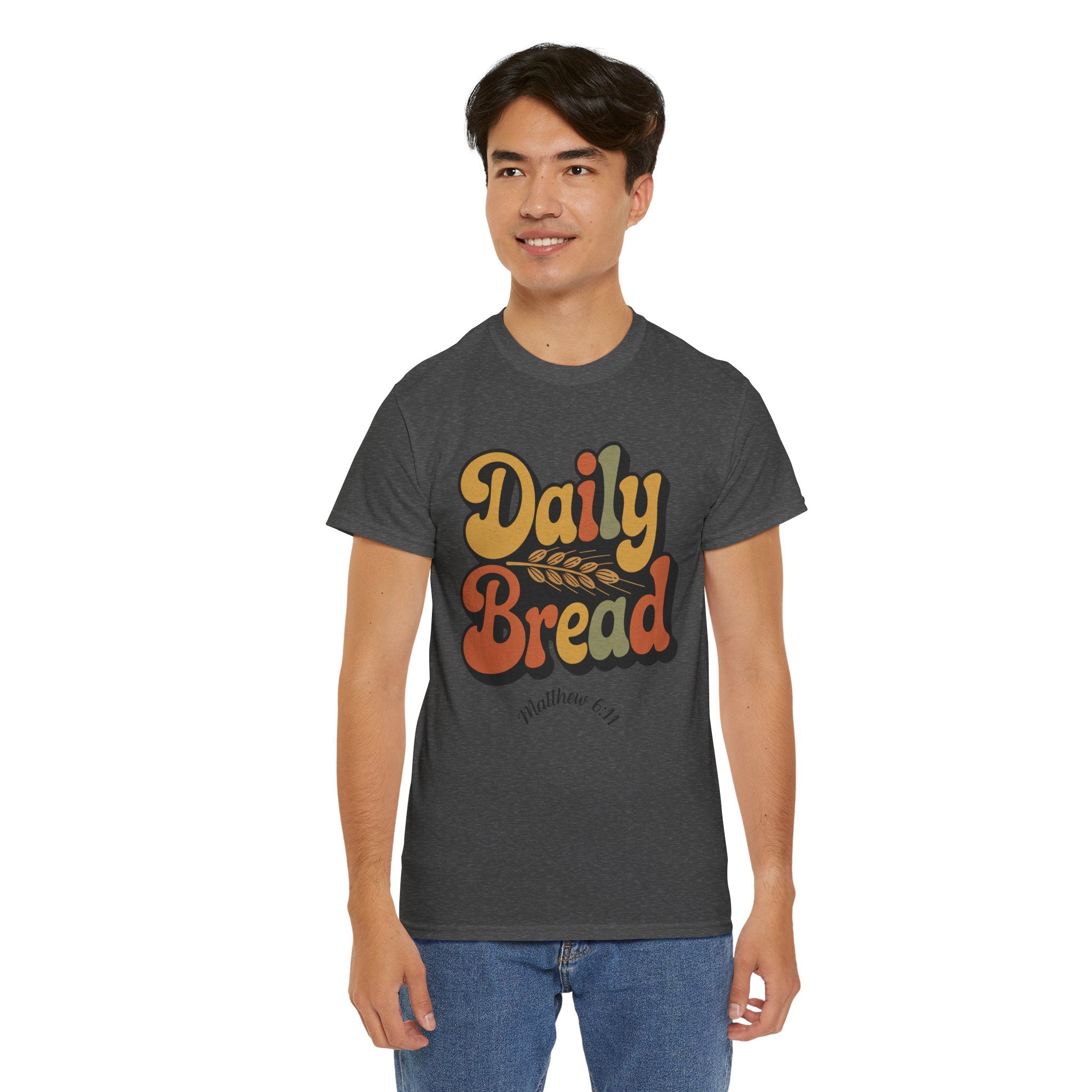 Daily Bread Shirt, Matthew 6:11, Retro Christian Shirt, Vintage Faith Shirt, Lord's Prayer Shirt, Christian Gift, Scripture Shirt