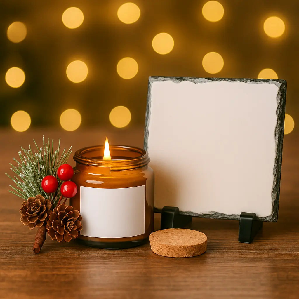 "I Can Do All Things" Faith Candle & Slate Prayer Gift Set