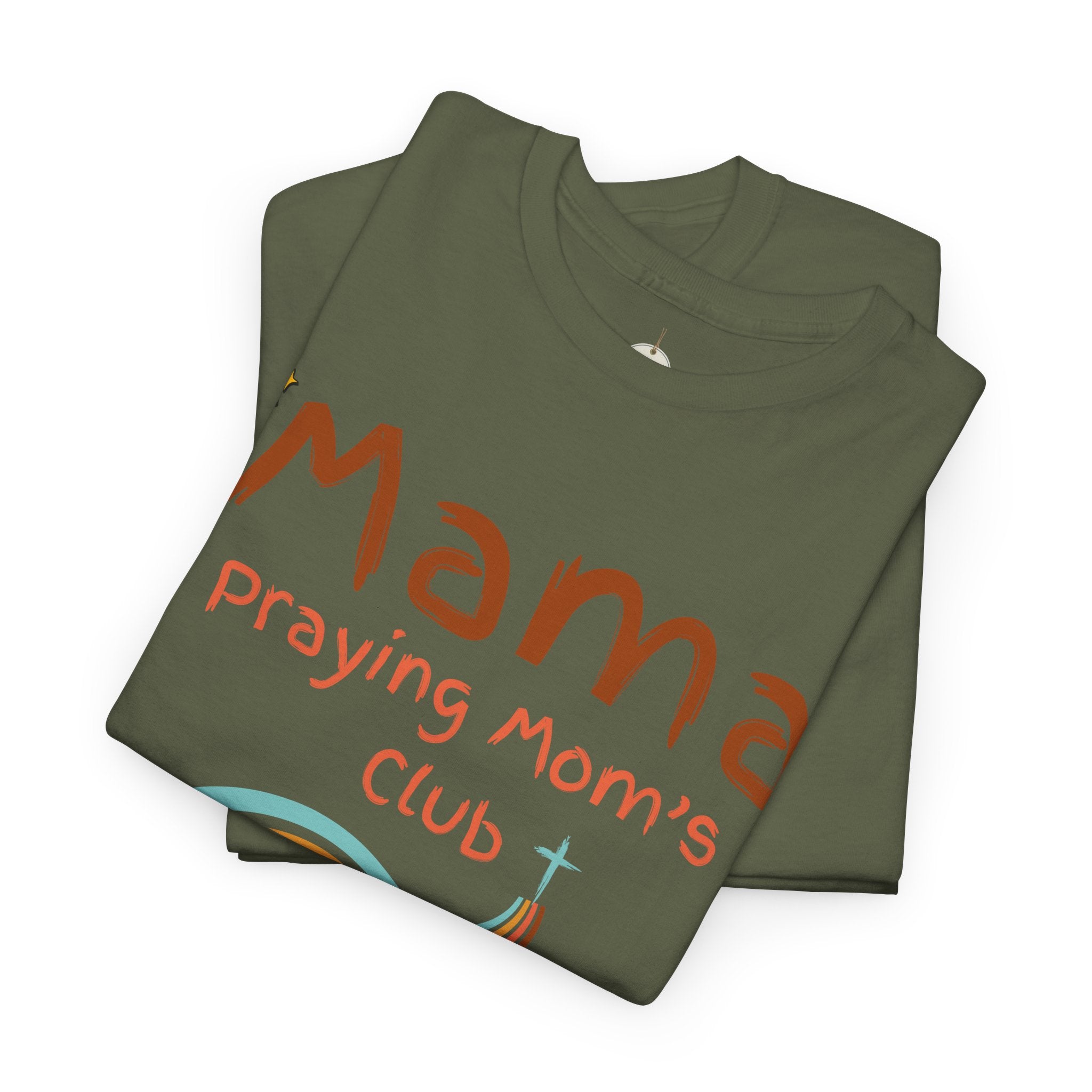 Mama Praying Mom's Club Tee — Inspirational Christian Mama T-Shirt with Rainbow - Mother's Day Gift