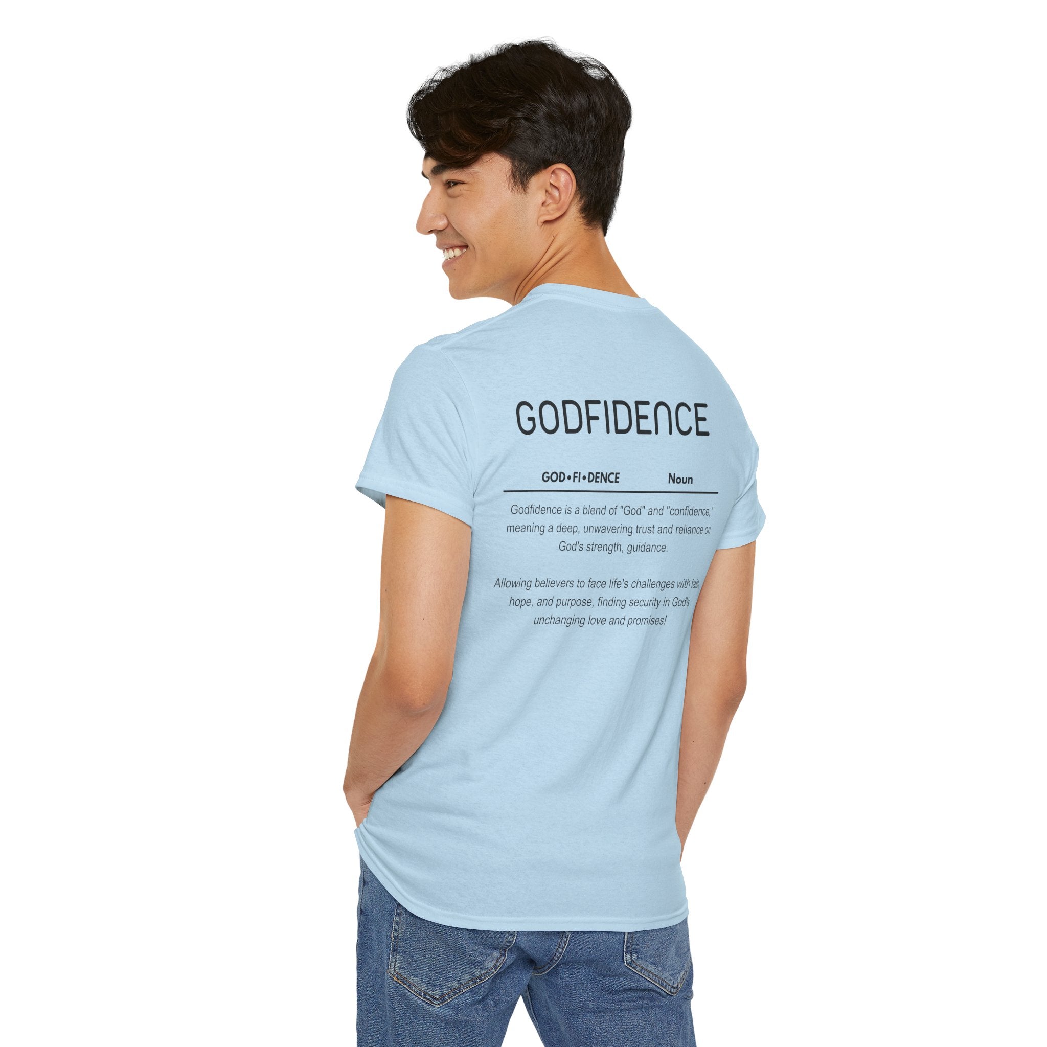 Godfidence definition tee | Christian faith shirt, faith-based typography