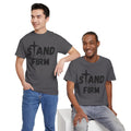 Stand Firm T-Shirt — Christian Faith Tee with Cross & 1 Cor 16:13 Inspirational Design