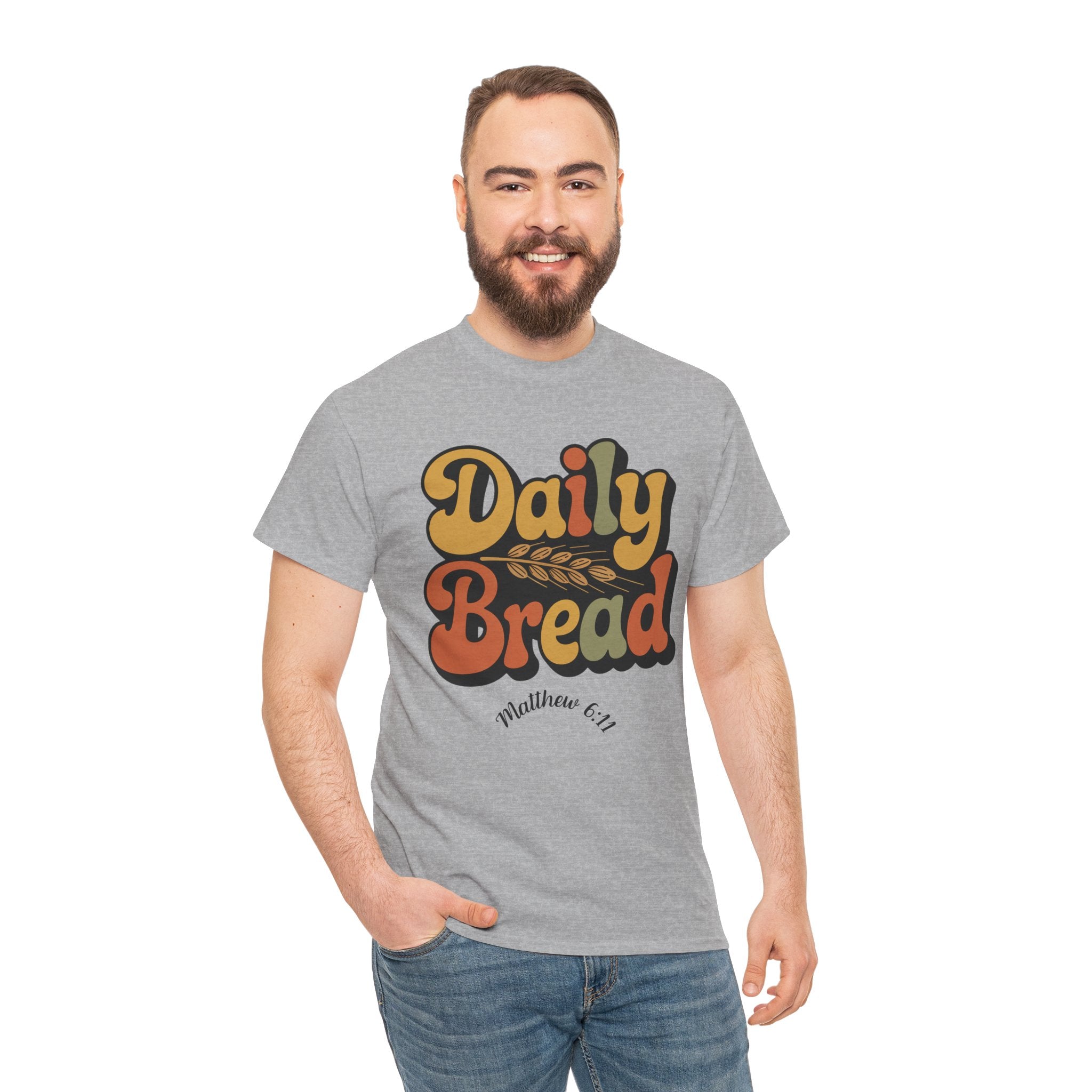 Daily Bread Shirt, Matthew 6:11, Retro Christian Shirt, Vintage Faith Shirt, Lord's Prayer Shirt, Christian Gift, Scripture Shirt