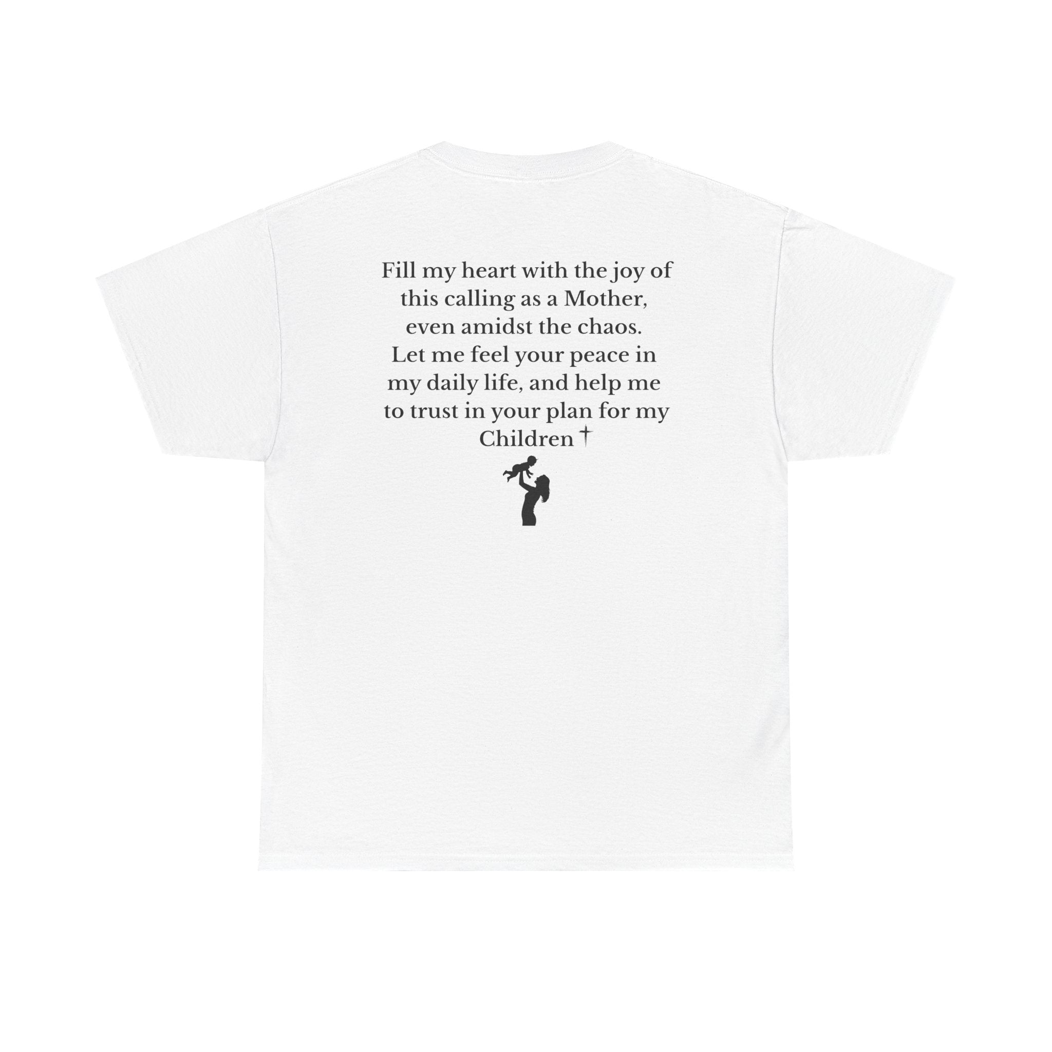 Mama Prayer T-Shirt — Front and Back Design Inspirational Christian Mom Tee with Back Prayer Quote - Mother's Day Gift