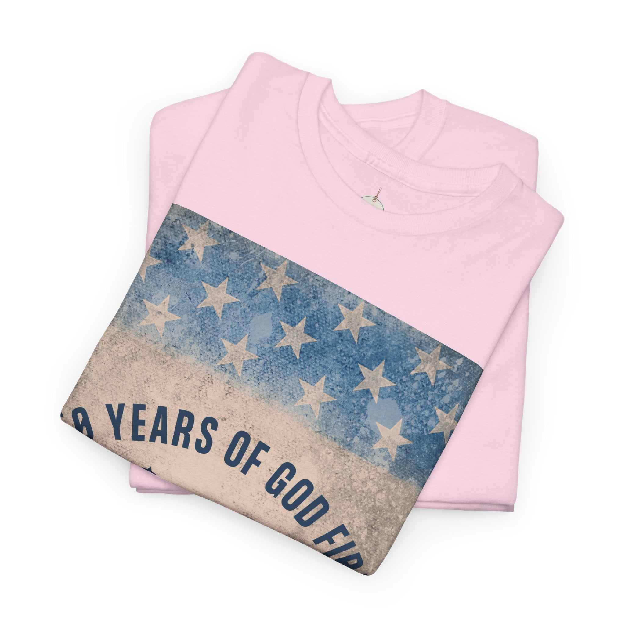 God First 250 Years Vintage American Flag  and Patriotic T-Shirt