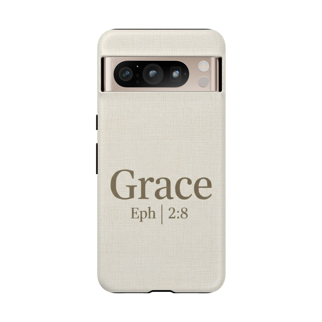 Grace (Ephesians 2:8) Phone Case — Minimalist Christian Inspirational Tough Case