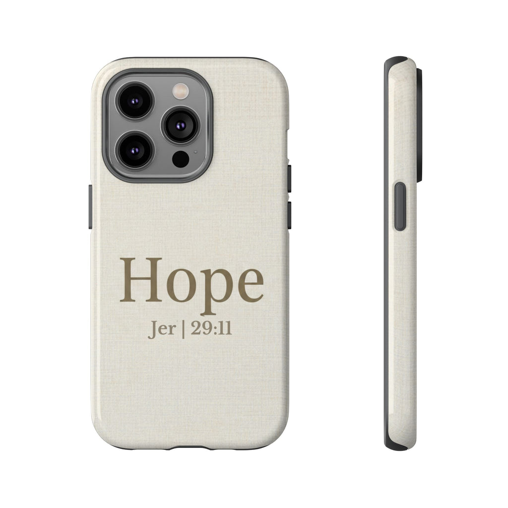 Hope (Jeremiah 29:11) Phone Case — Minimalist Christian Inspirational Cover