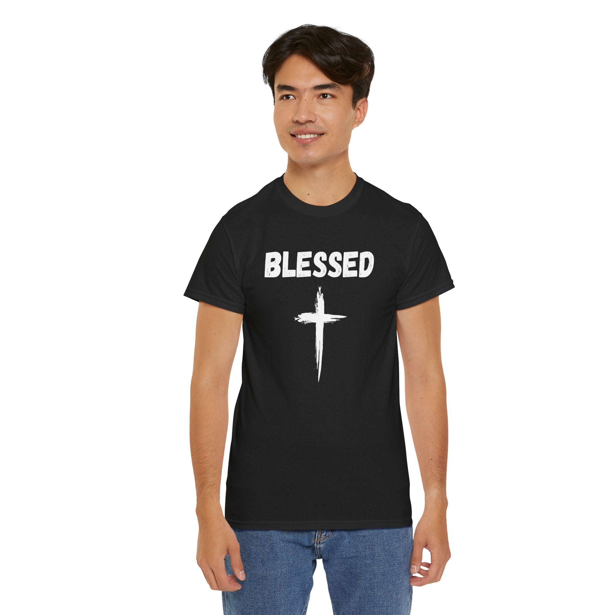Blessed Cross T-Shirt — Christian Faith Tee