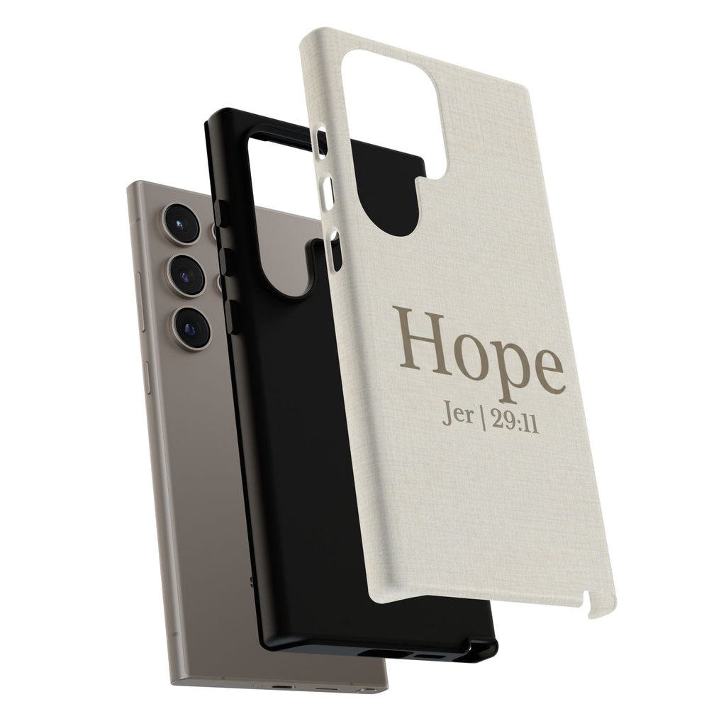 Hope (Jeremiah 29:11) Phone Case — Minimalist Christian Inspirational Cover