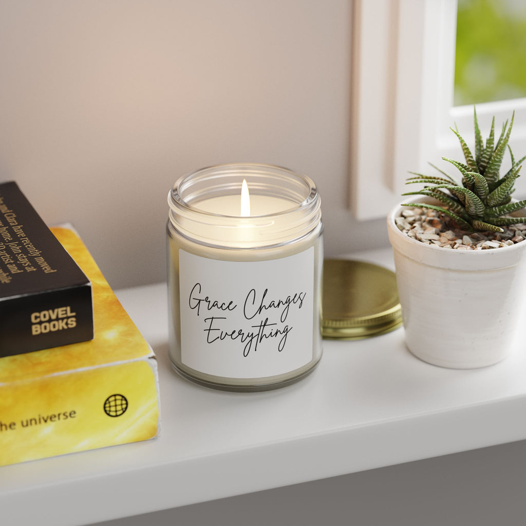 Scented Candle — "Grace Changes Everything" Faith Inspired (4oz & 9oz)