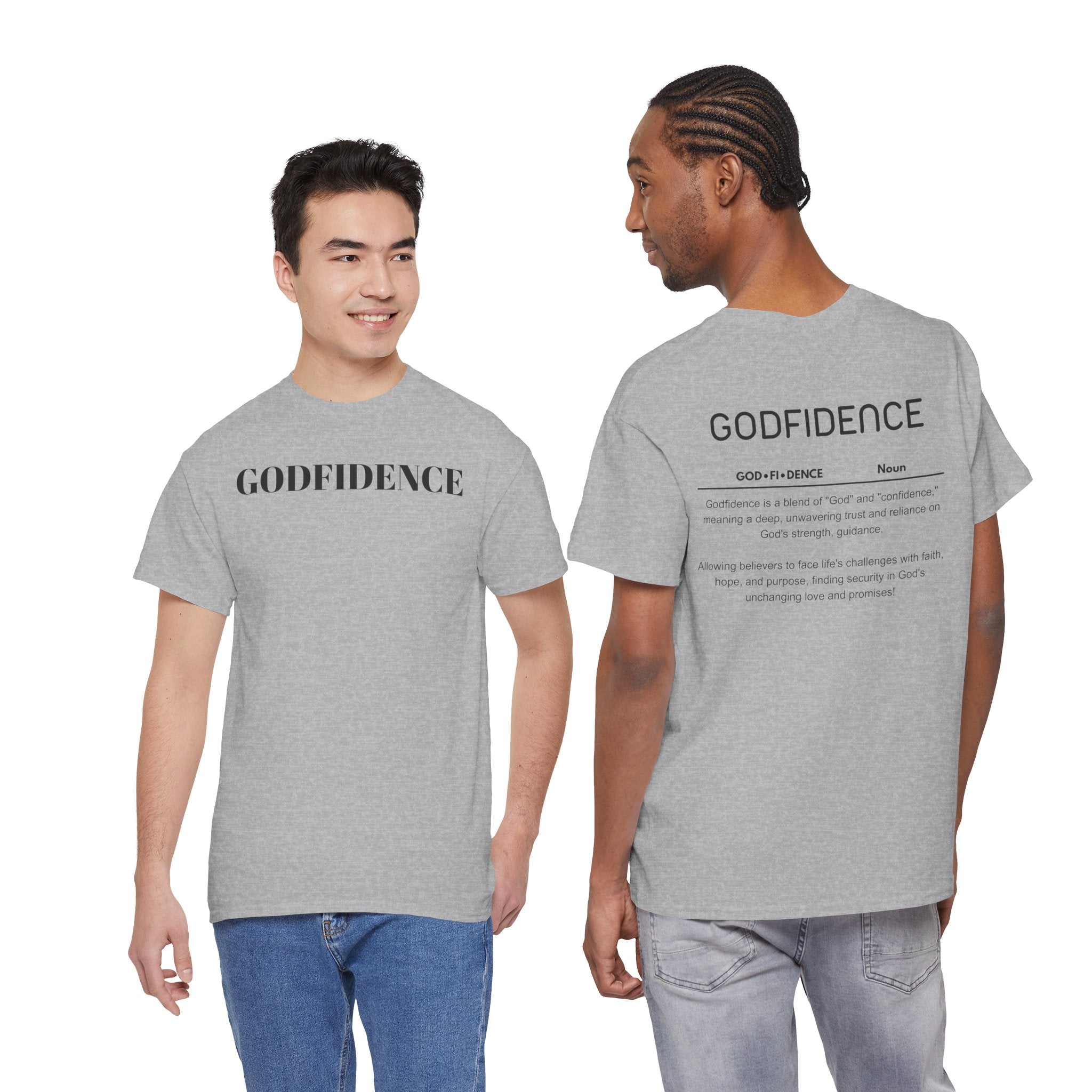 Godfidence definition tee | Christian faith shirt, faith-based typography