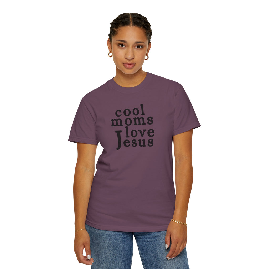 Christian Mom T-Shirt — "Cool Moms Love Jesus" Graphic Tee