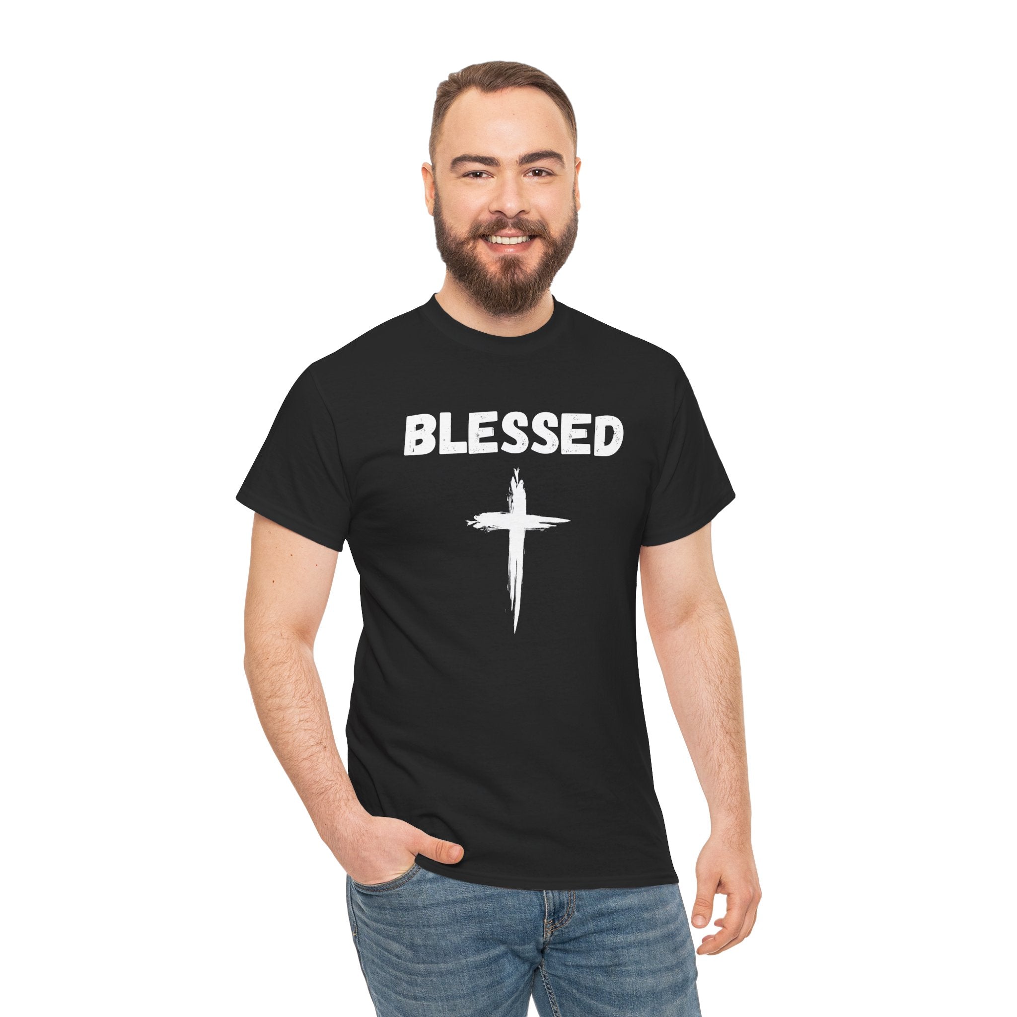 Blessed Cross T-Shirt — Christian Faith Tee