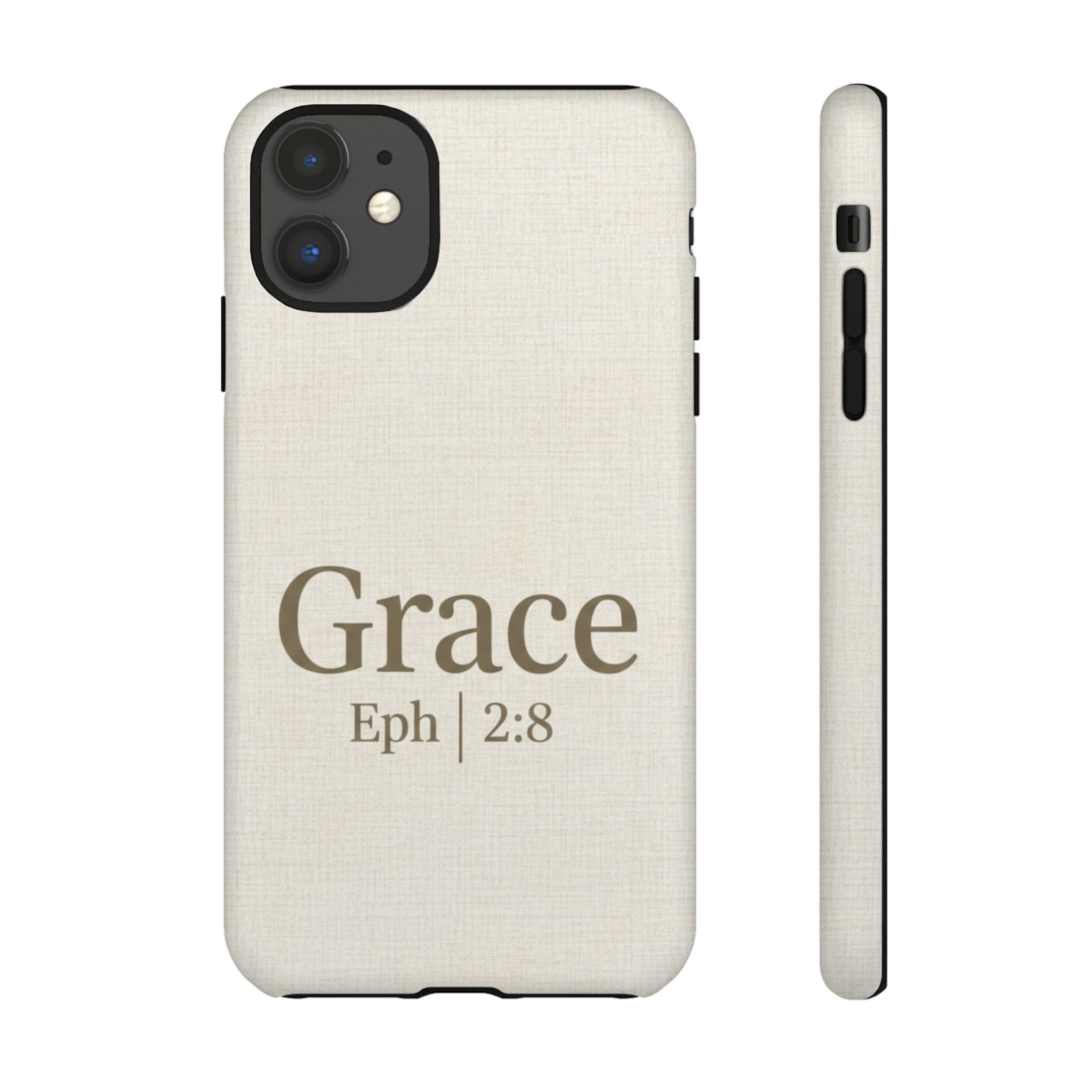 Grace (Ephesians 2:8) Phone Case — Minimalist Christian Inspirational Tough Case