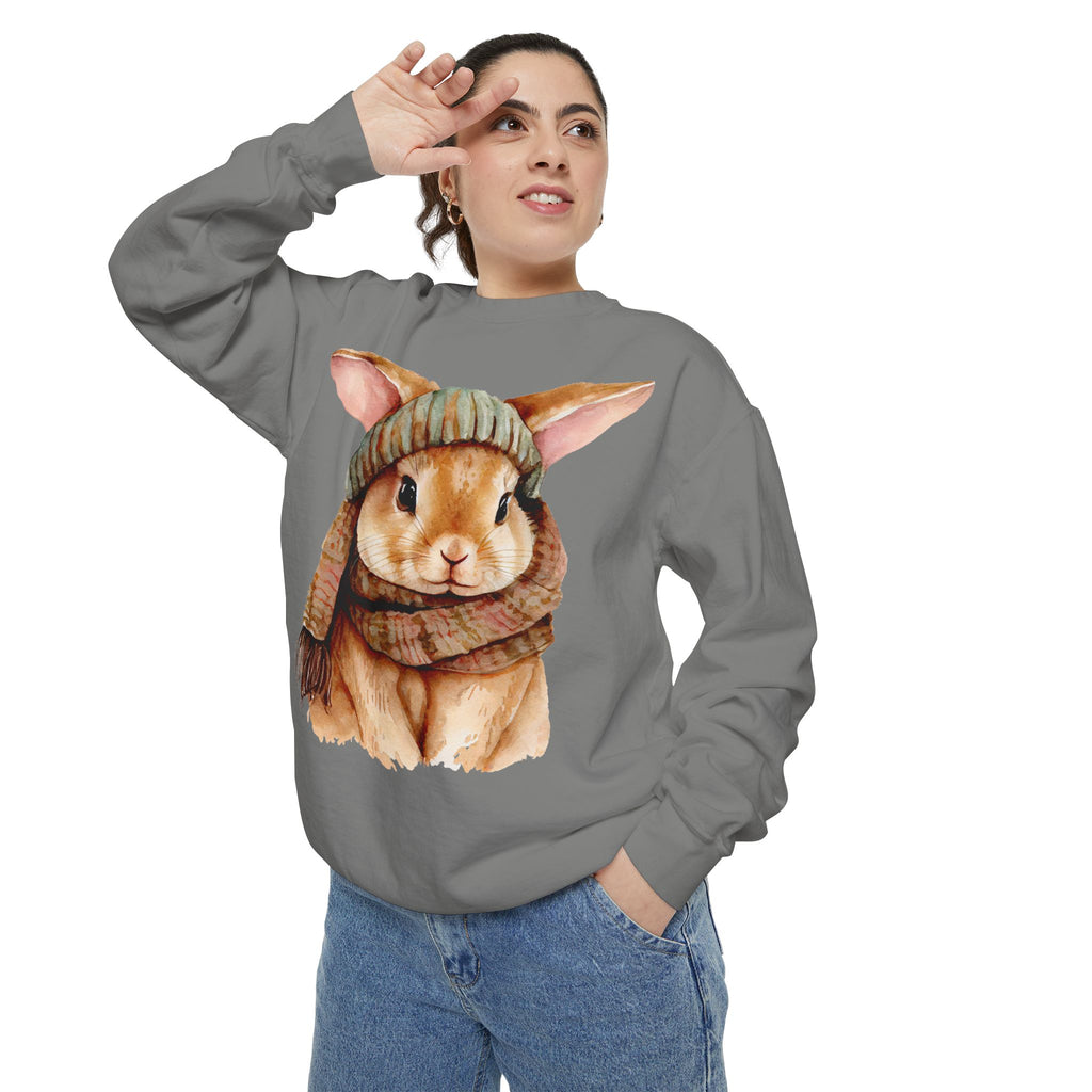 Comfort Colors - Ester Cozy Winter Bunny Sweatshirt