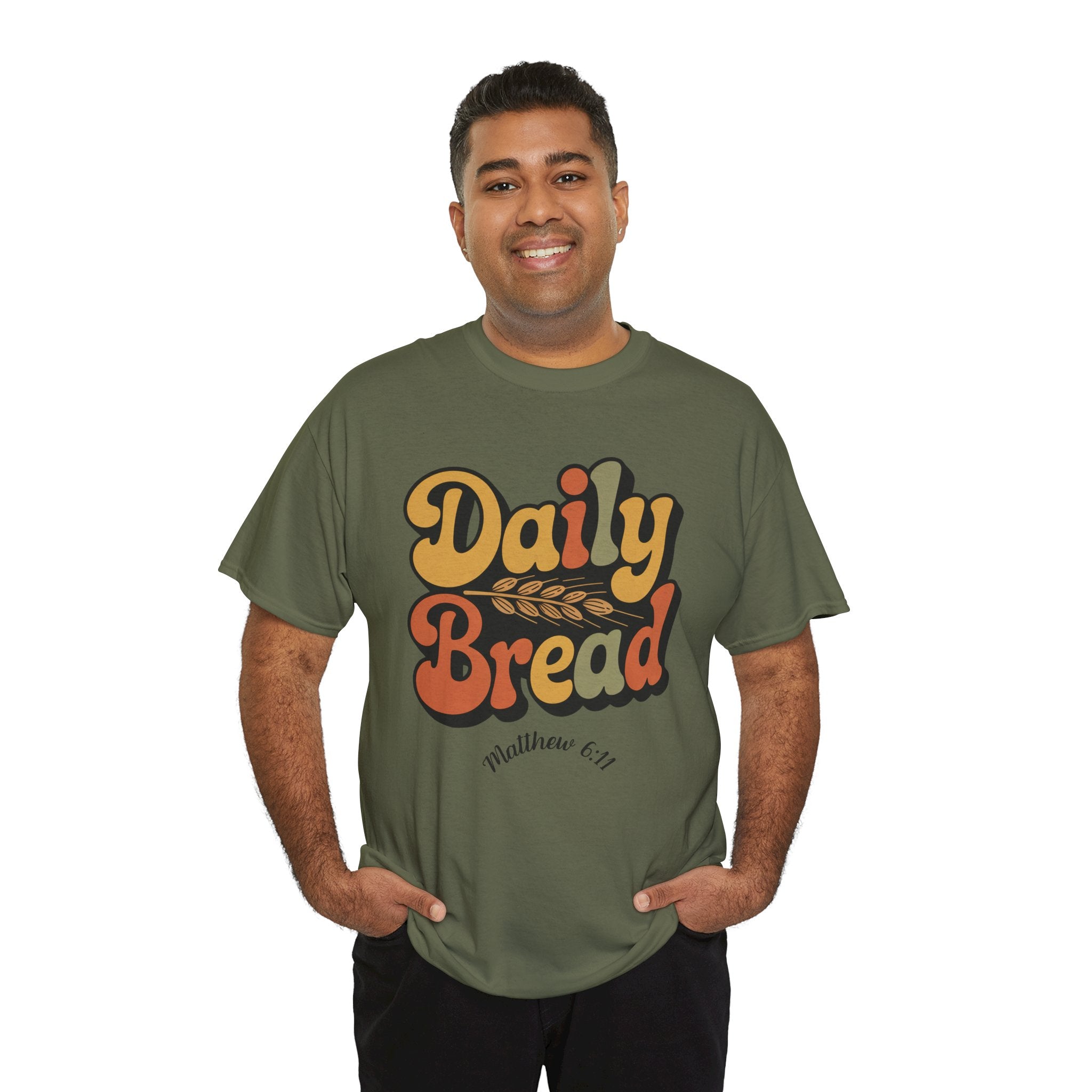 Daily Bread Shirt, Matthew 6:11, Retro Christian Shirt, Vintage Faith Shirt, Lord's Prayer Shirt, Christian Gift, Scripture Shirt