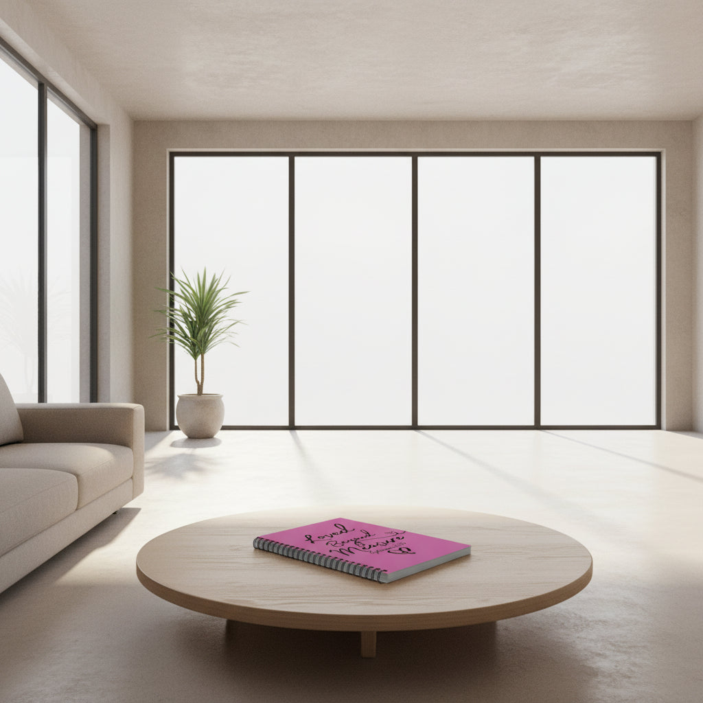 Loved Beyond Measure Spiral Notebook — Christian Journaling Notebook (Ephesians 3:19) - Light Pink